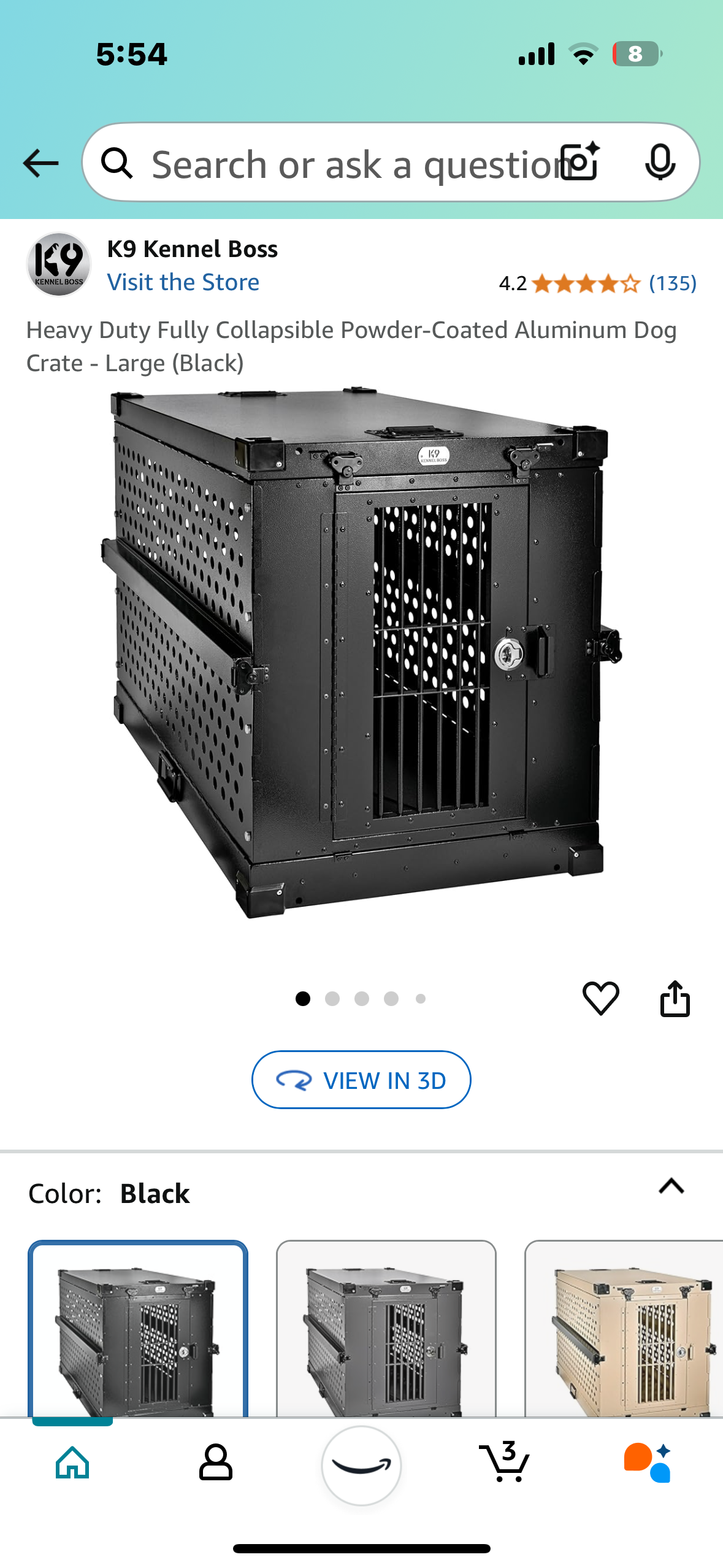 New- Kennel Boss K-9 Collapsible Heavy Duty Crate (R486)