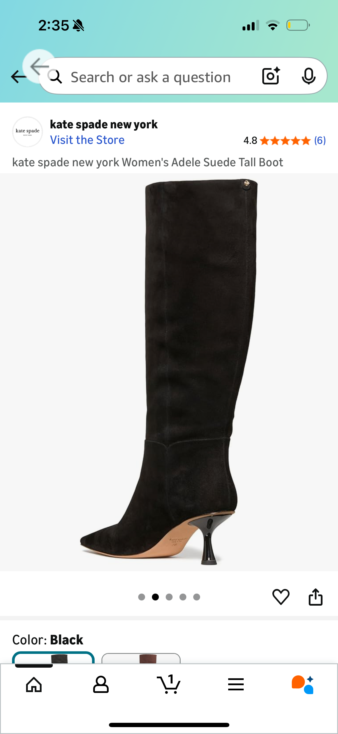 kate spade new york Women's Adele Suede Tall Boot (Size 8.5)