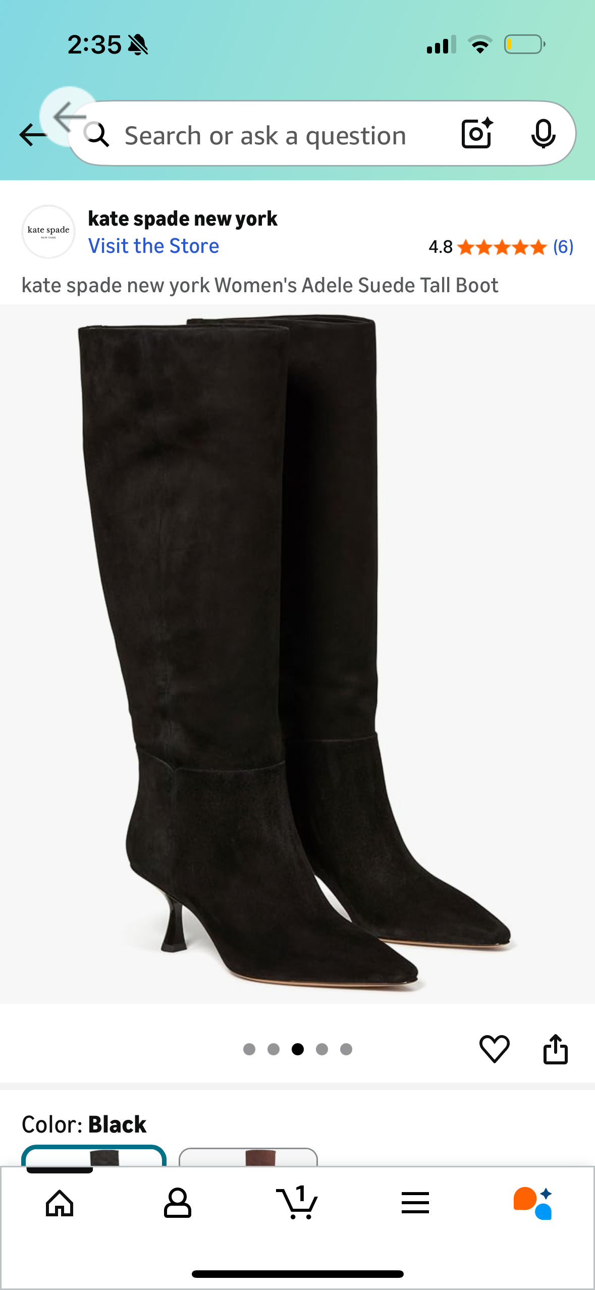 kate spade new york Women's Adele Suede Tall Boot (Size 8.5)