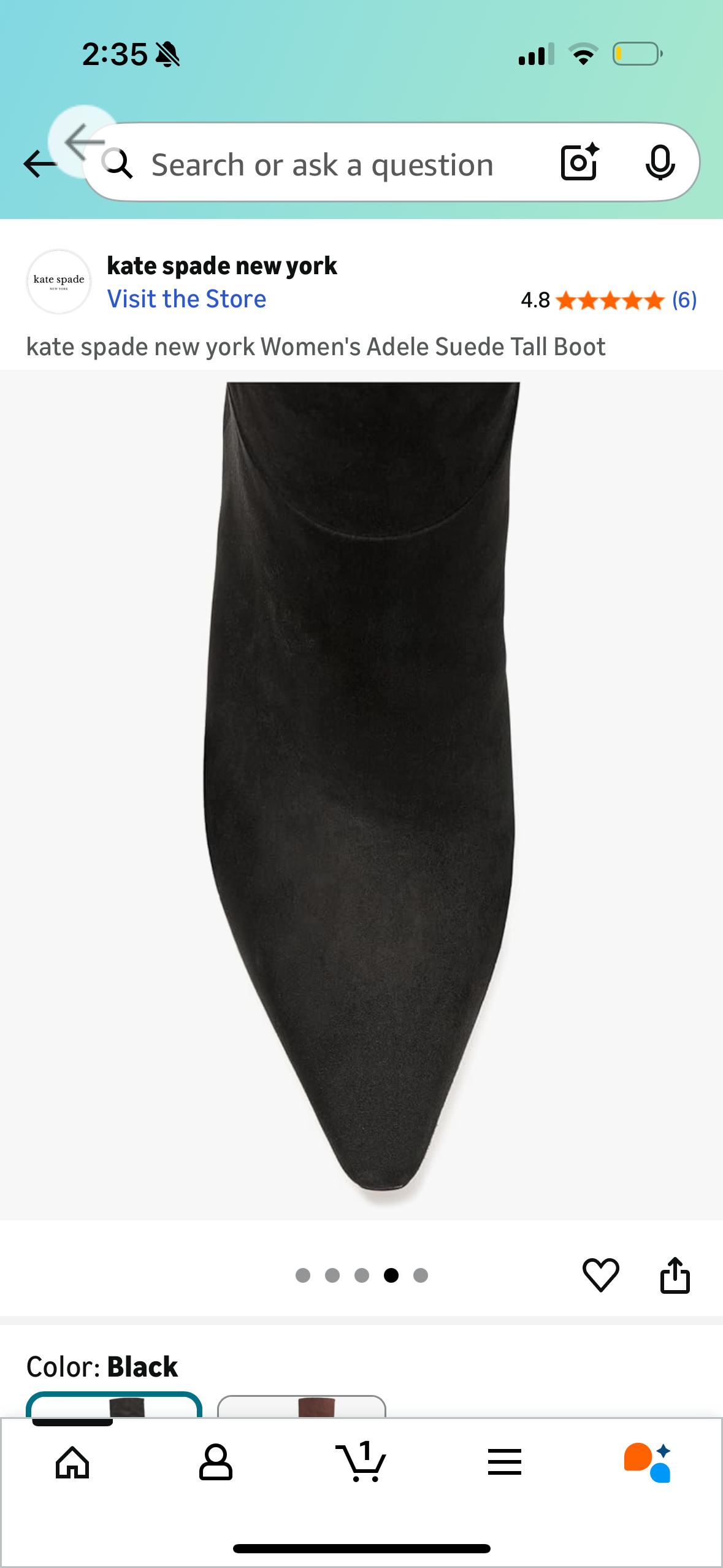 kate spade new york Women's Adele Suede Tall Boot (Size 8.5)