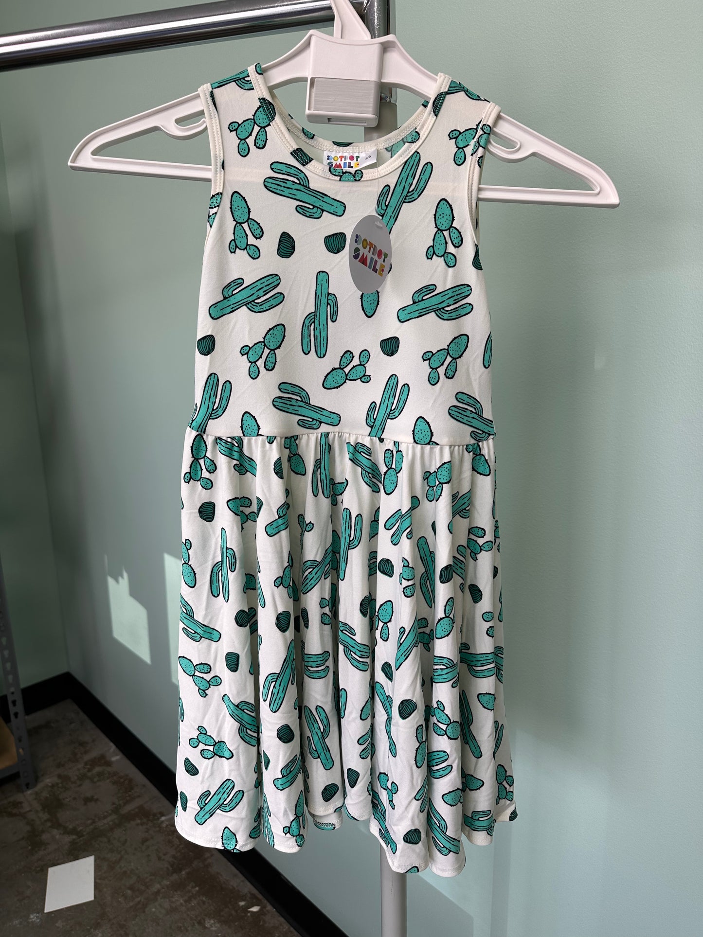 Dotdot Smile Size 5/6 Cactus Dress