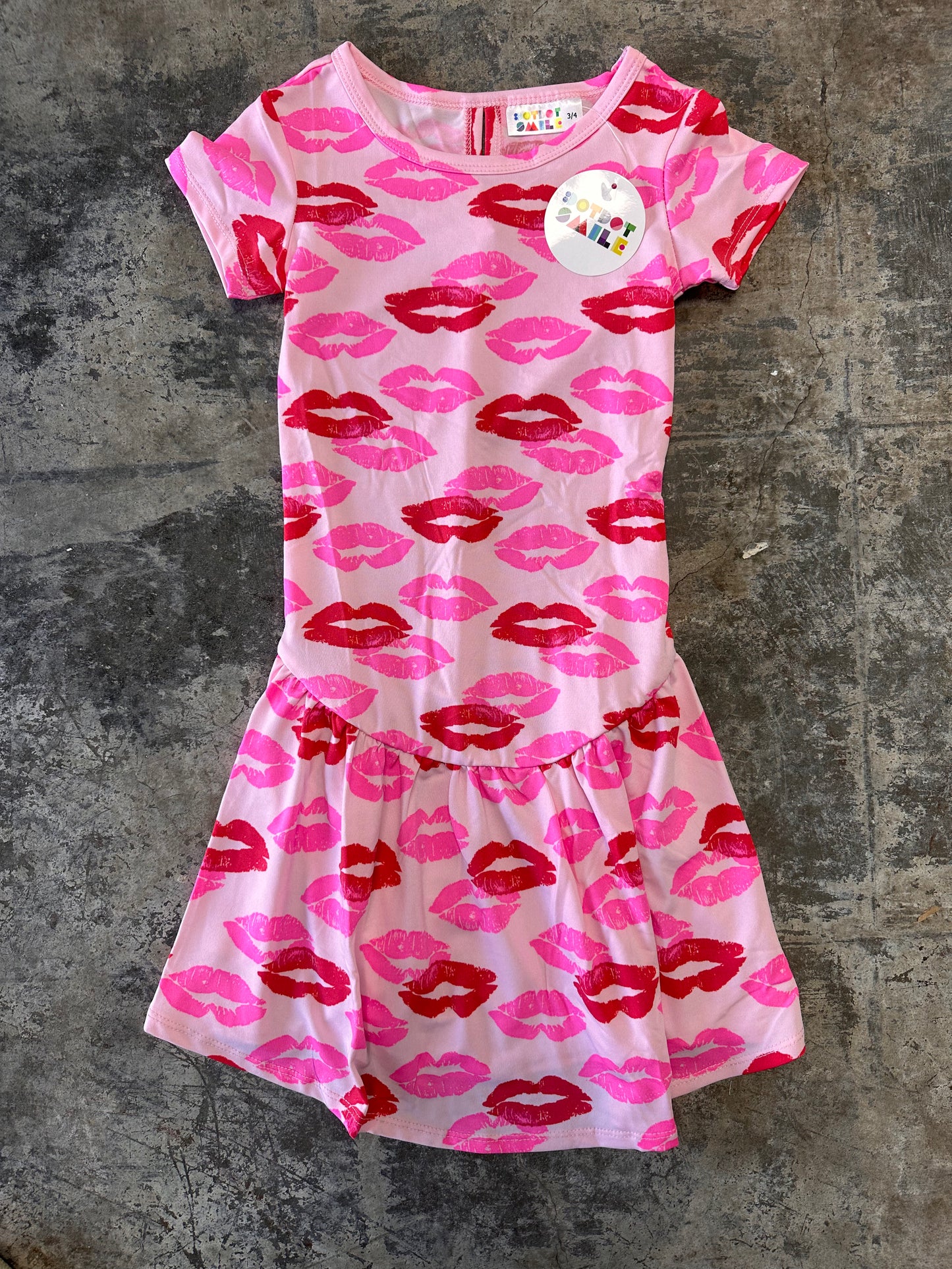 Dotdot Smile Clover Lips 3/4T Dress