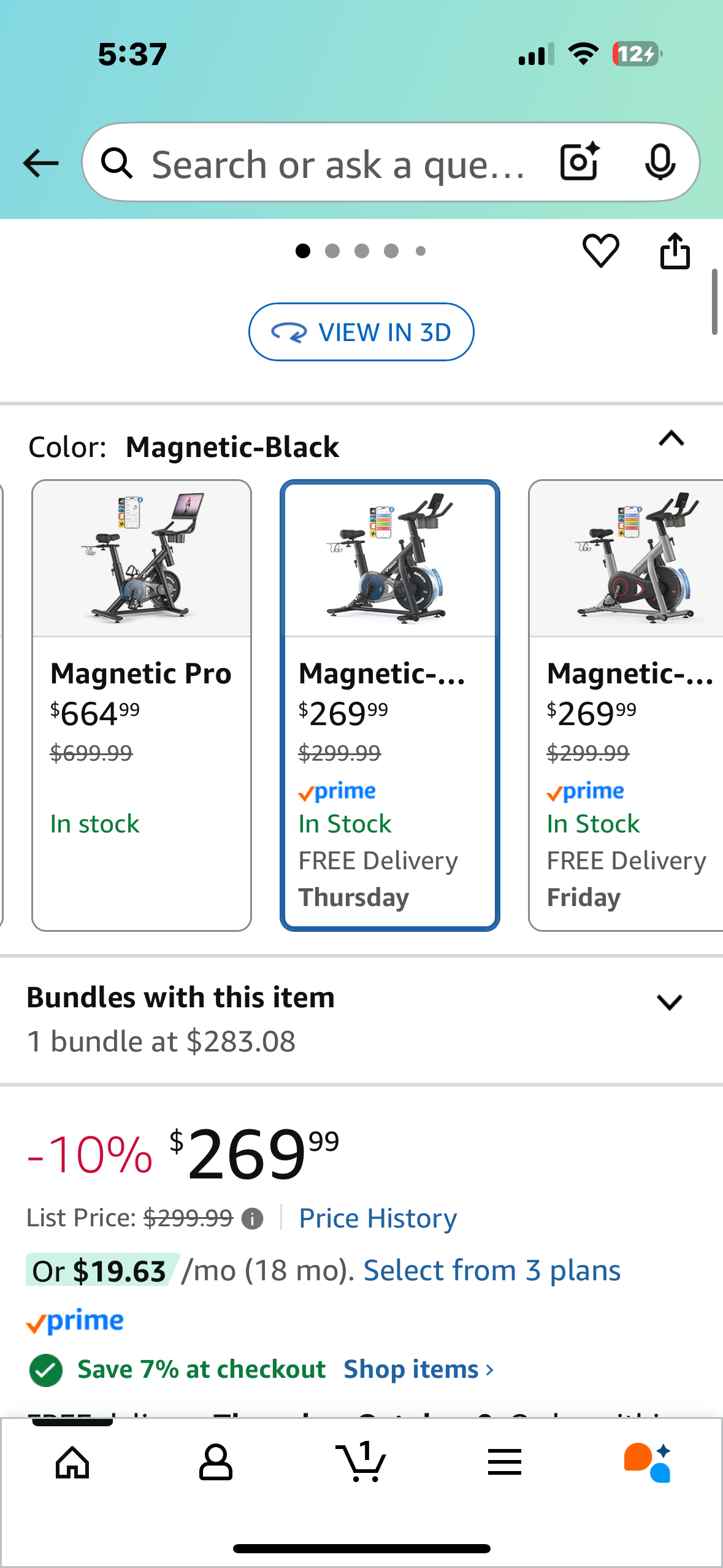 MERACH Exercise Bike, Brake Pad Stationary Bike with Exclusive App, Low Noise Indoor Cycling Bike with 300lbs Weight Capacity, Tablet Mount and Fitness Courses for Weight Loss (W516)