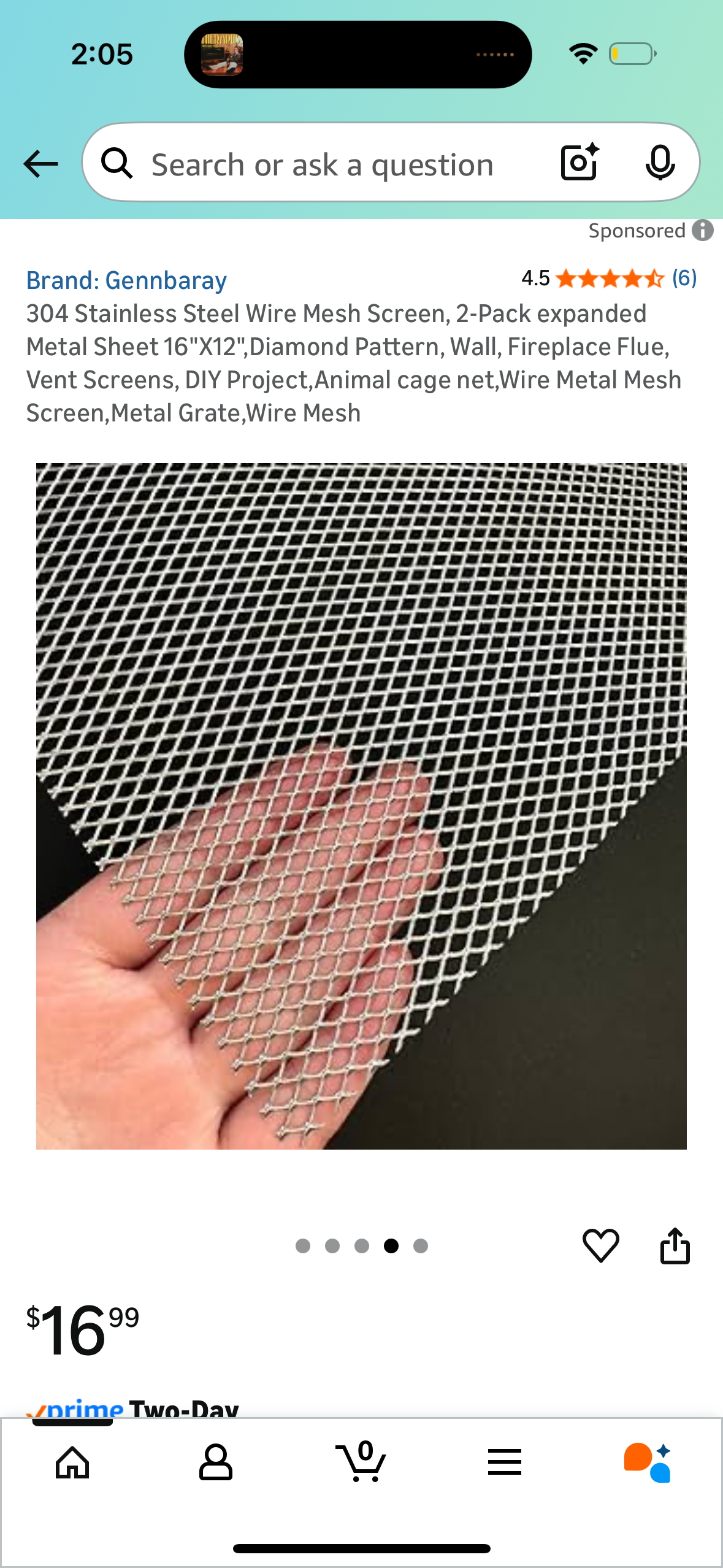 304 Stainless Steel Expanded Metal 13.5"X17.5" Expanded & Perforated Sheets Metal Grate Screen/Fence Wire/Privacy Fence/Screen Door mesh