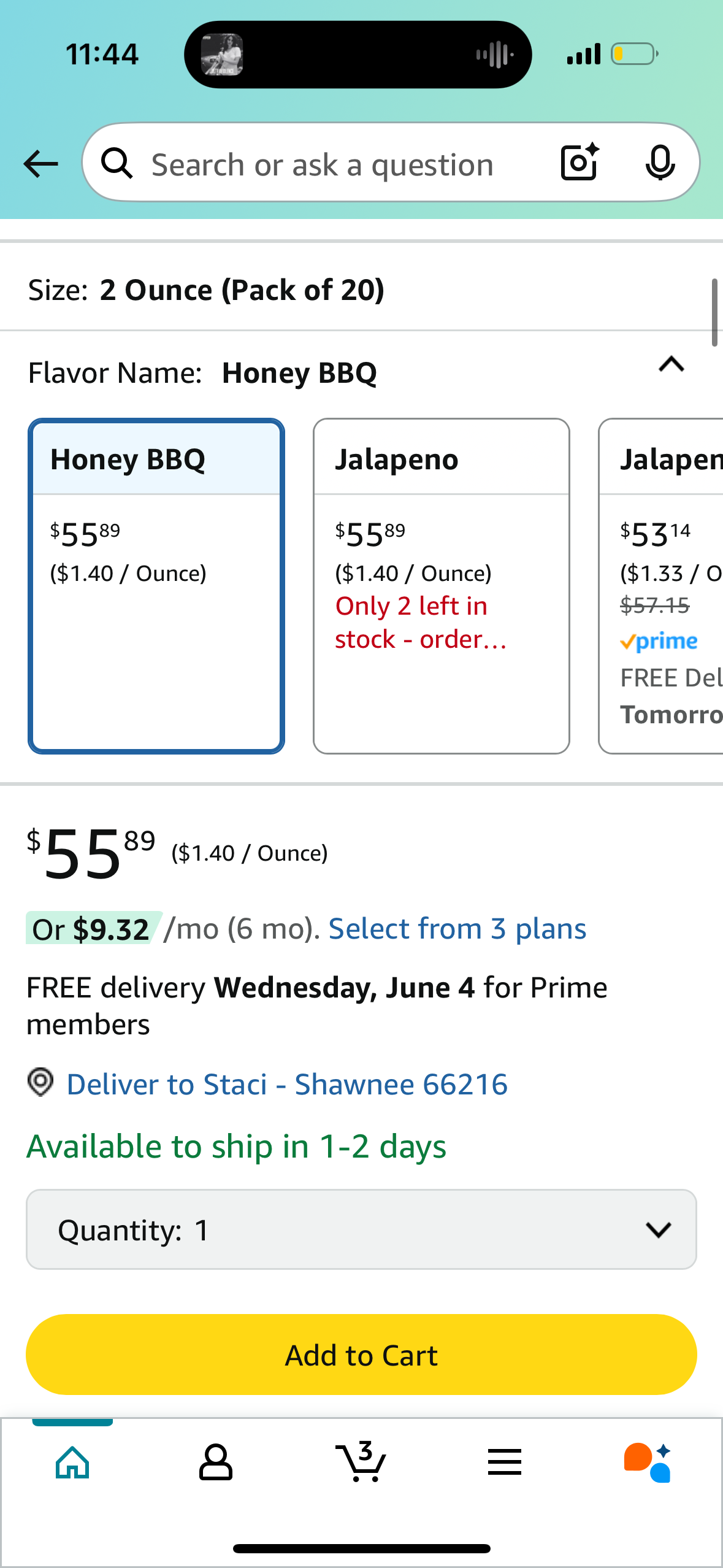 FATTY Grass-Fed Beef Smoked Meat Sticks, Honey BBQ Flavor, 12g Protein Per Stick, Father's Day Gift, 2 oz. (Pack of 20)