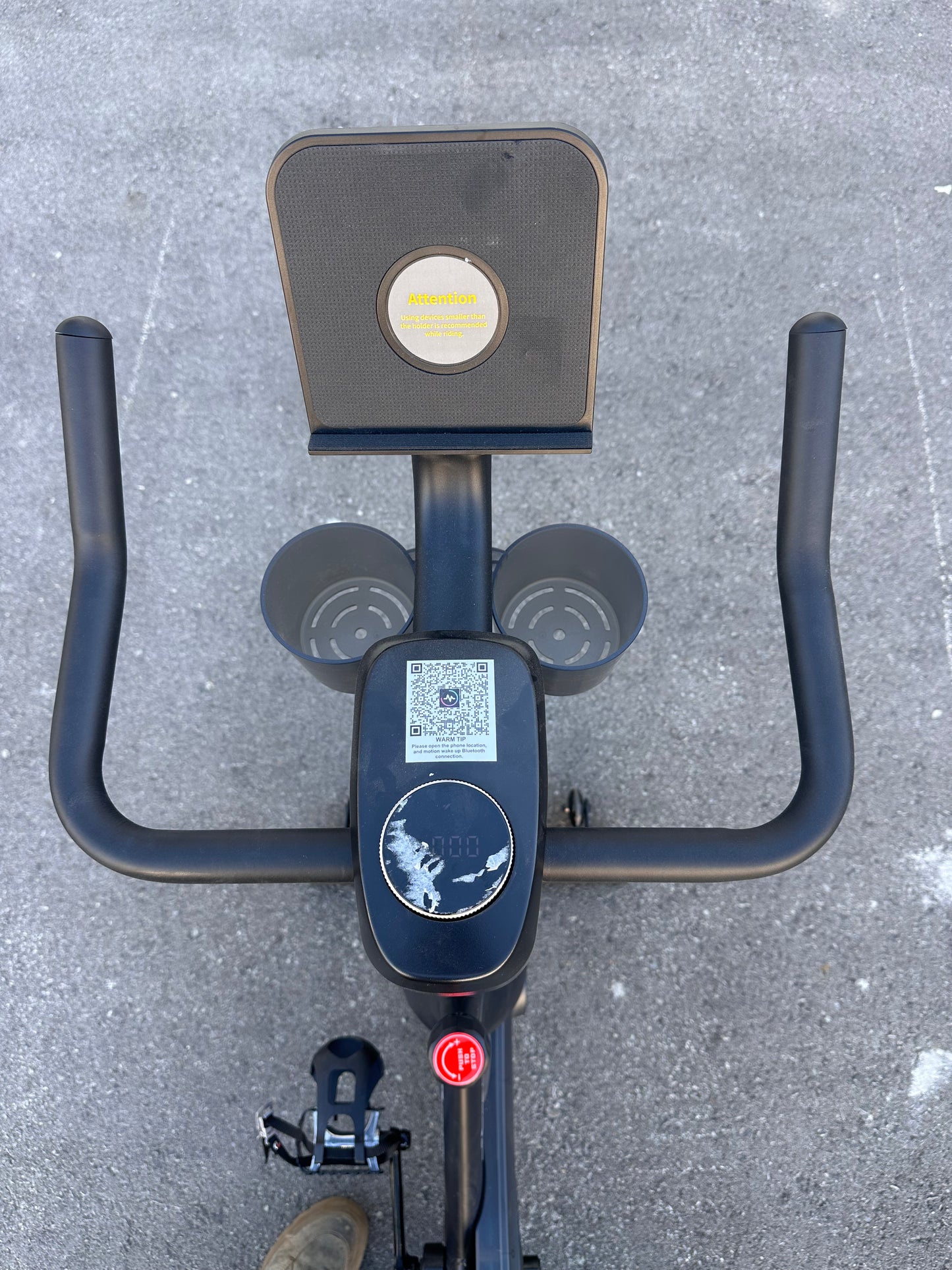 MERACH Stationary Exercise Bike, Low Noise Indoor Cycling Bike with 300lbs Weight Capacity, Tablet Mount and Fitness Courses for Weight Loss (W517))