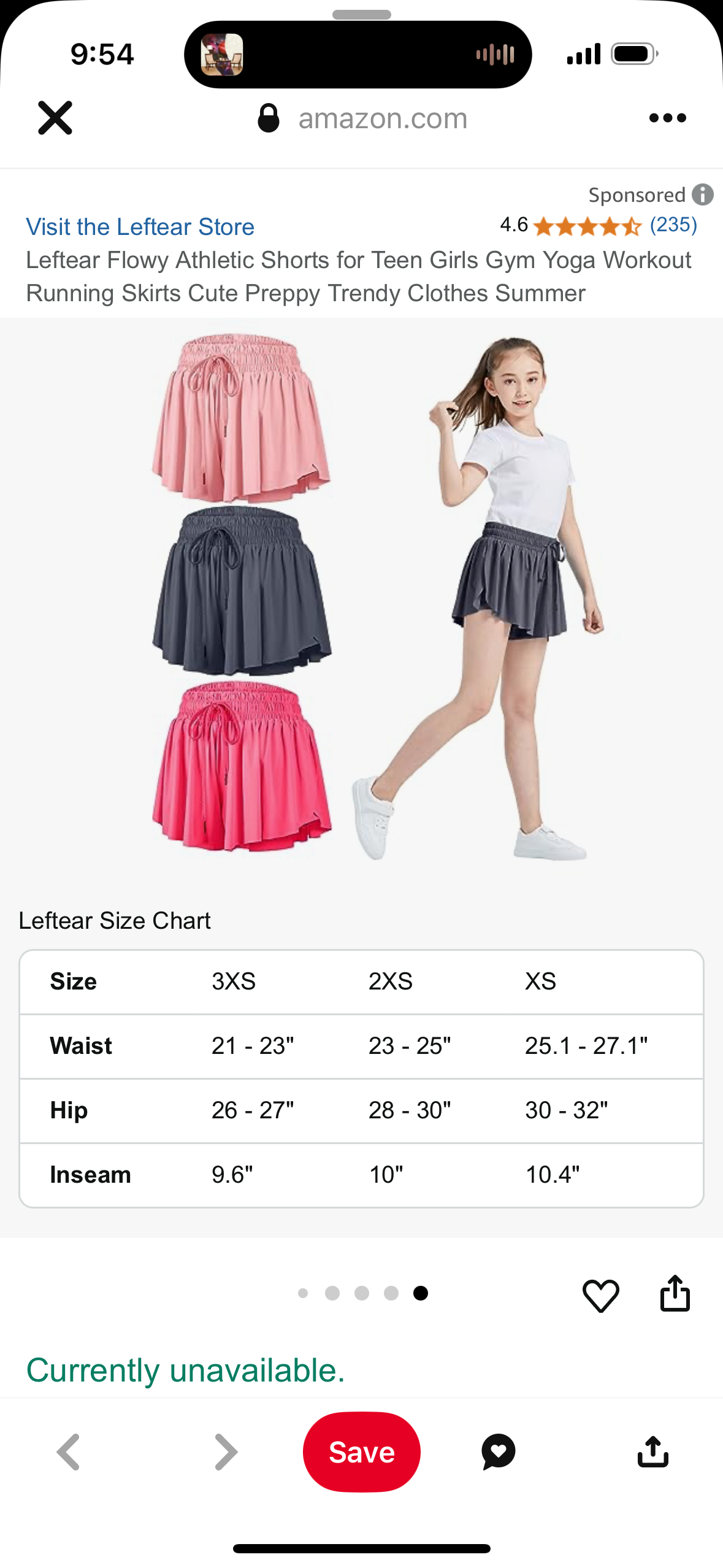3 pairs Leftear 5-6 and 4-5 years old Flowy Athletic Shorts for Teen Girls Gym Yoga Workout Running Skirts Cute Preppy Trendy Clothes Summer