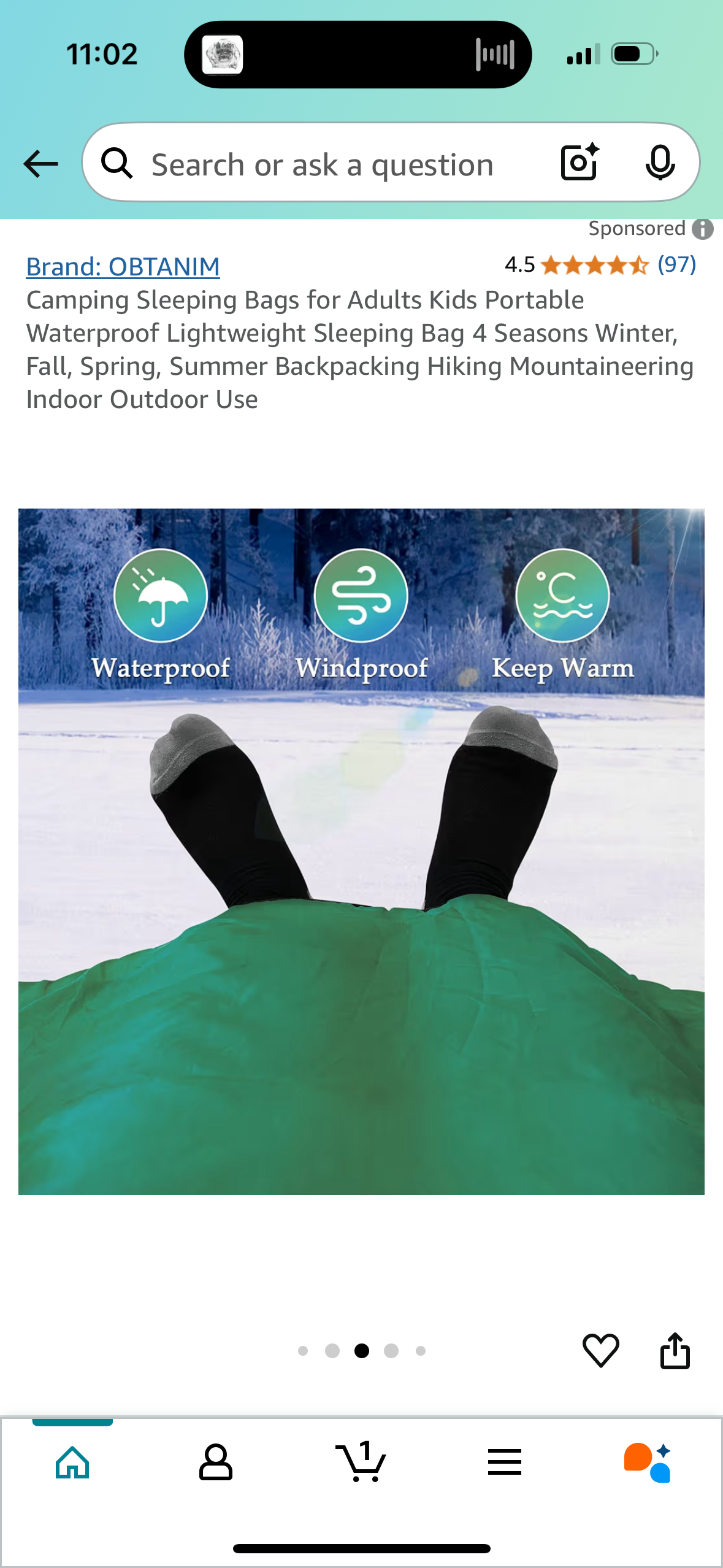 Camping Sleeping Bags for Adults Kids Portable Waterproof Lightweight Sleeping Bag 4 Seasons Winter, Fall, Spring, Summer Backpacking Hiking Mountaineering Indoor Outdoor Use