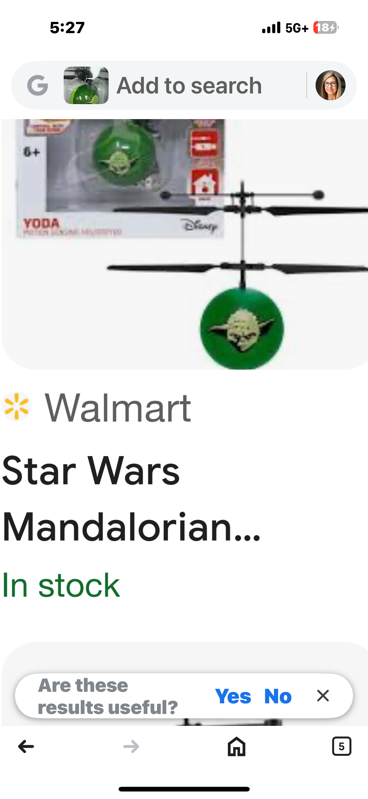 Star Wars: Yoda UFO Ball Helicopter toy