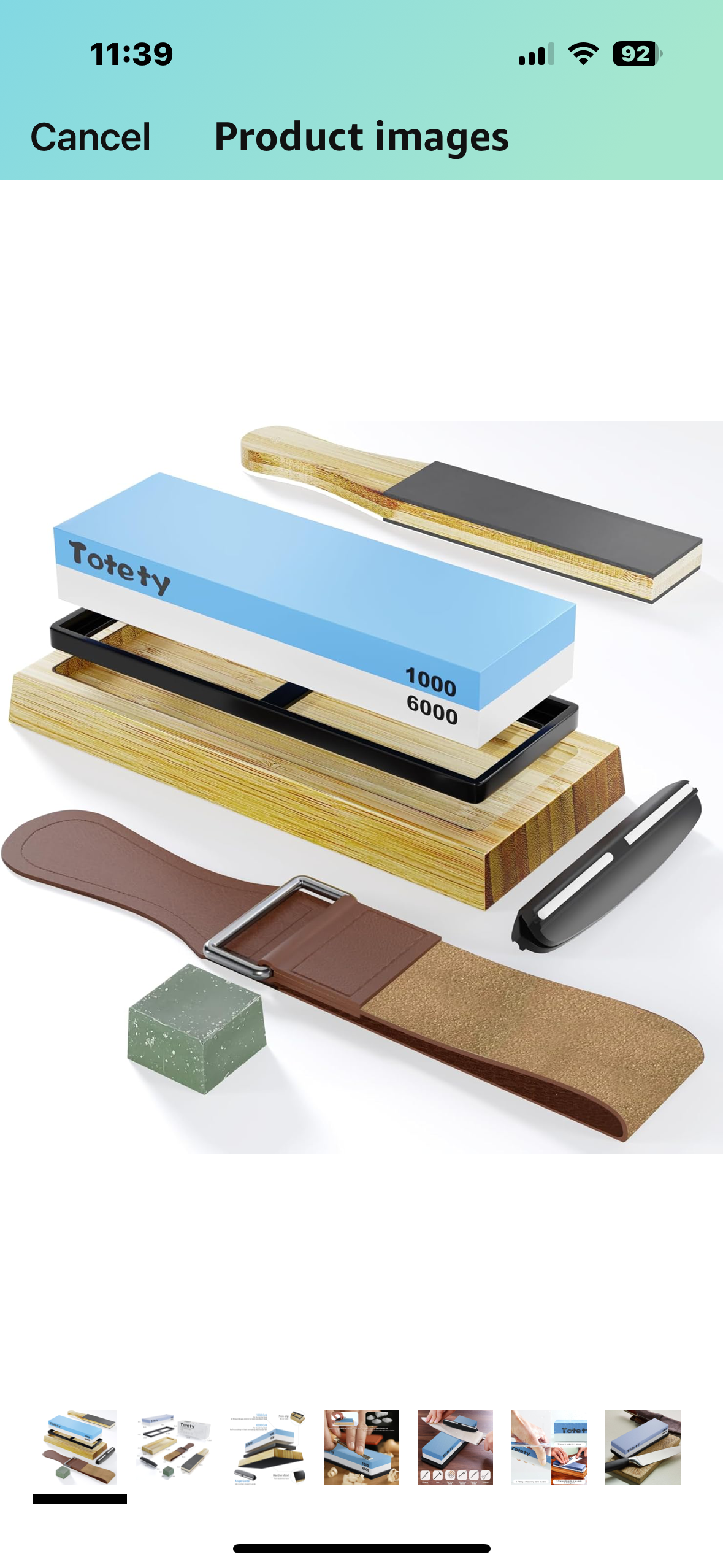 Sharpening Stone - Ideal Whetstone & Tumbler Knife Sharpener - Leather Strop Kit with Sharpening - Gifts for Men who Have Everything