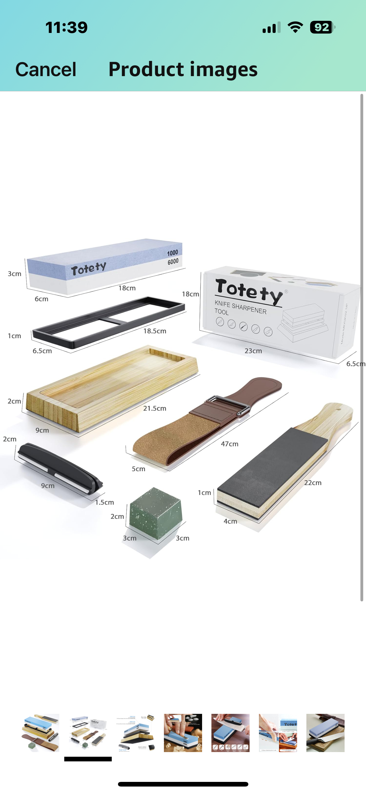 Sharpening Stone - Ideal Whetstone & Tumbler Knife Sharpener - Leather Strop Kit with Sharpening - Gifts for Men who Have Everything