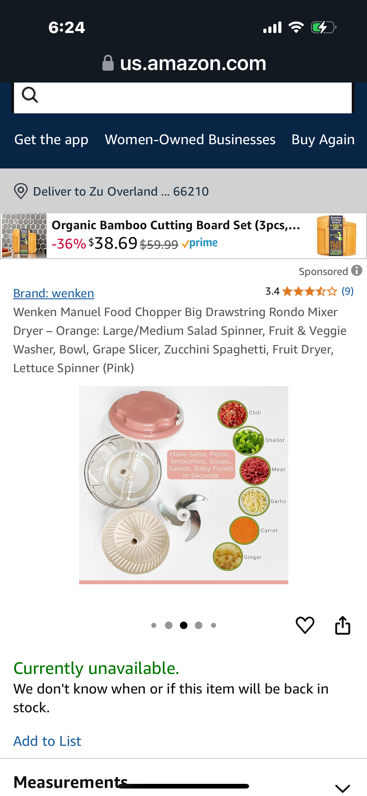 Food Chopper Big Drawstring Rondo Mixer Dryer – Orange: Large/Medium Salad Spinner, Fruit & Veggie Washer, Bowl, Grape Slicer, Zucchini Spaghetti, Fruit Dryer, Lettuce Spinner (Pink)
