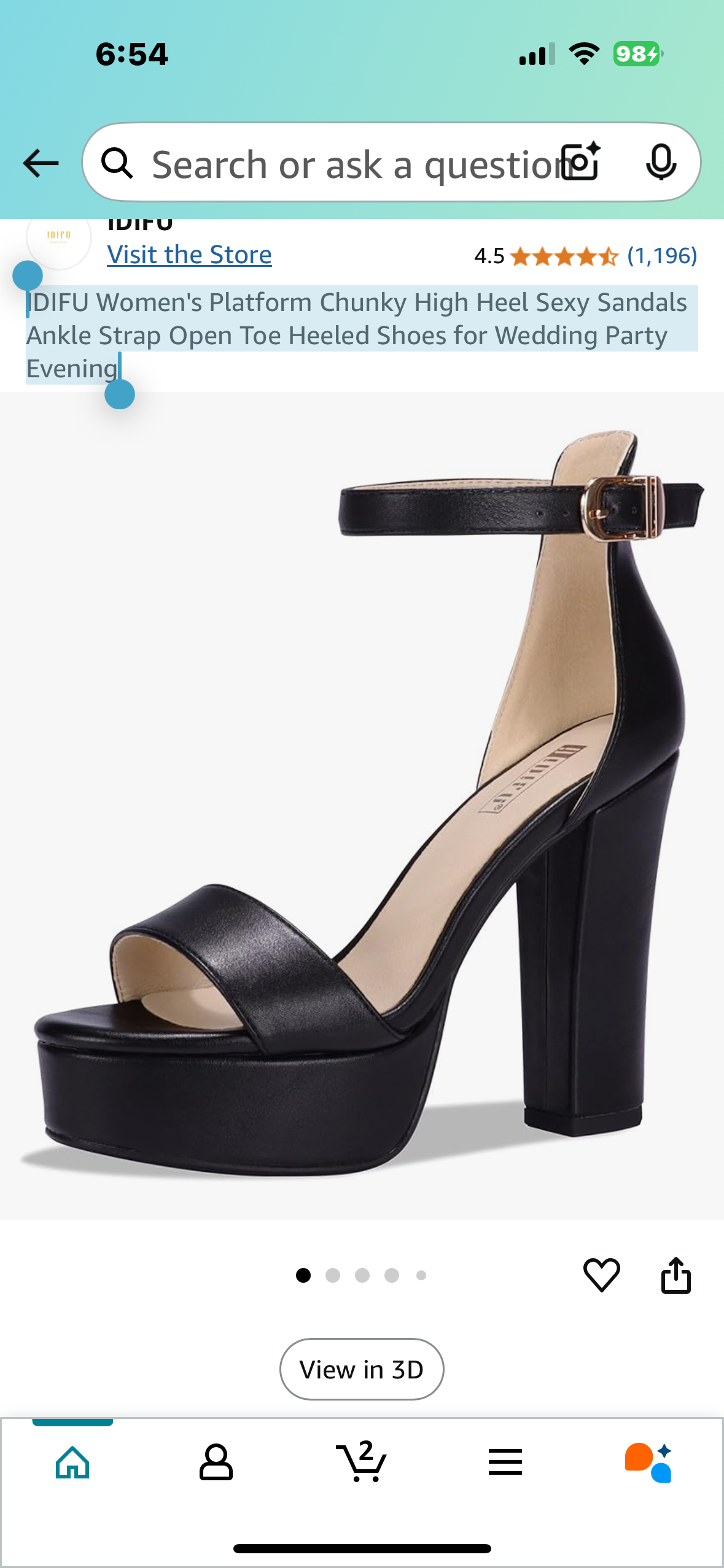 Platform Chunky High Heel Sexy Sandals Ankle Strap Open Toe Heeled Shoes for Wedding Party Evening