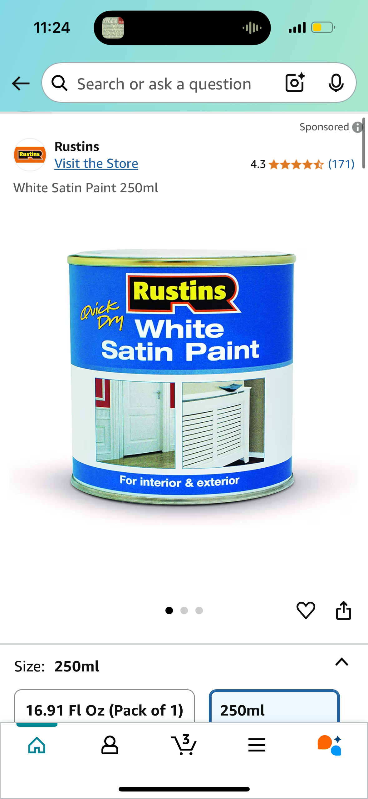 White paint