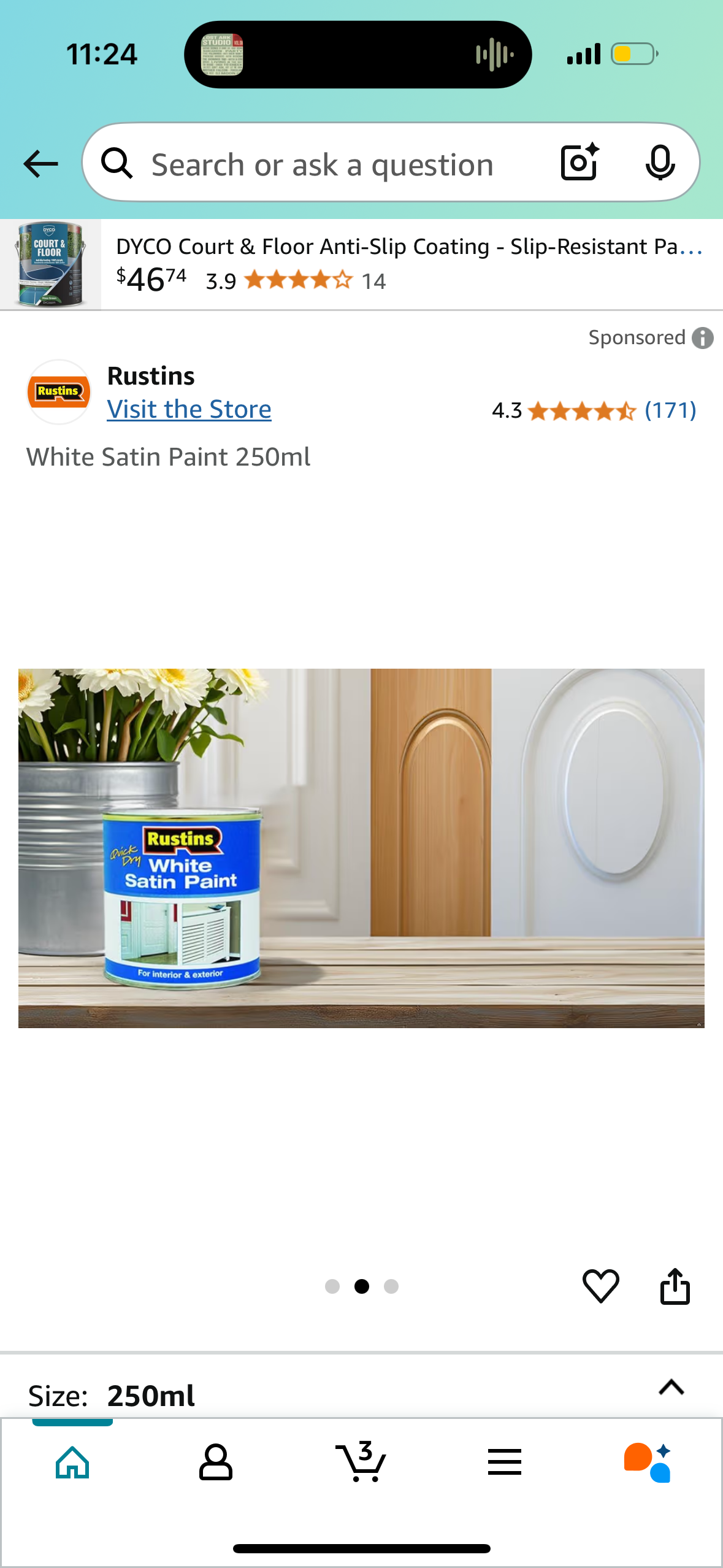 White paint