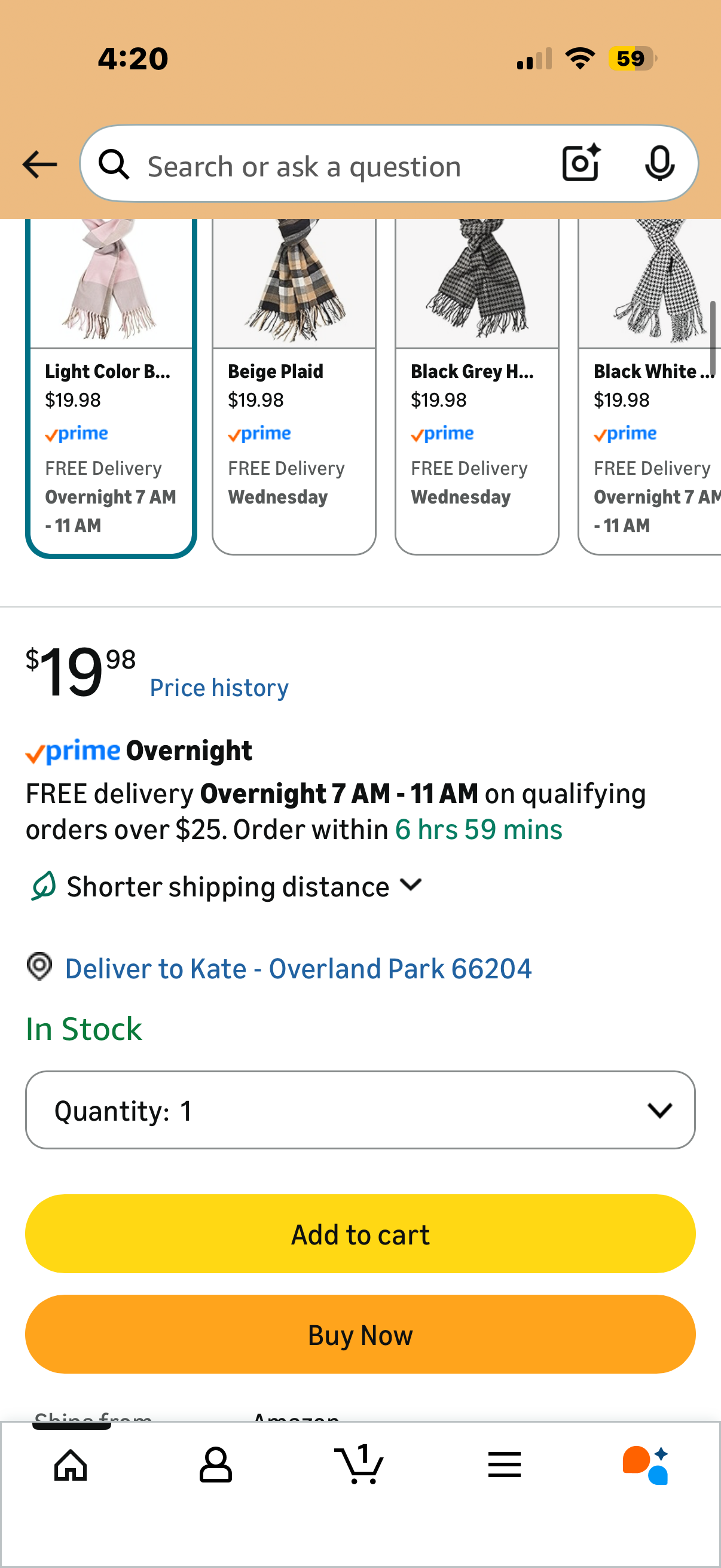 VERONZ Super Soft Classic Cashmere Feel Winter Scarf