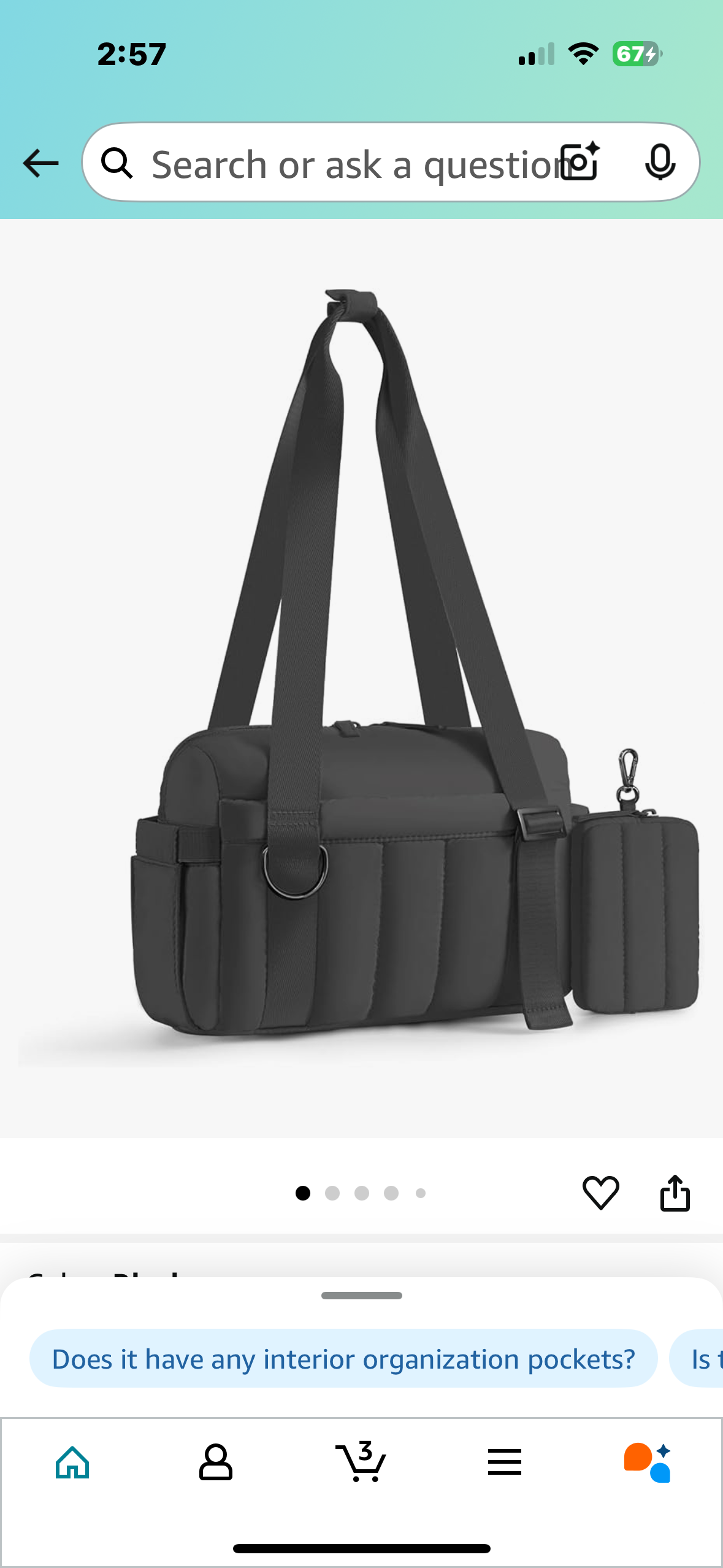 Mini Gym Bag for Women Girls Small Gym Bag with Wet Compartment and Coin Wallet, Puffer Mini Duffle Bag for Workout, Travel, Sport