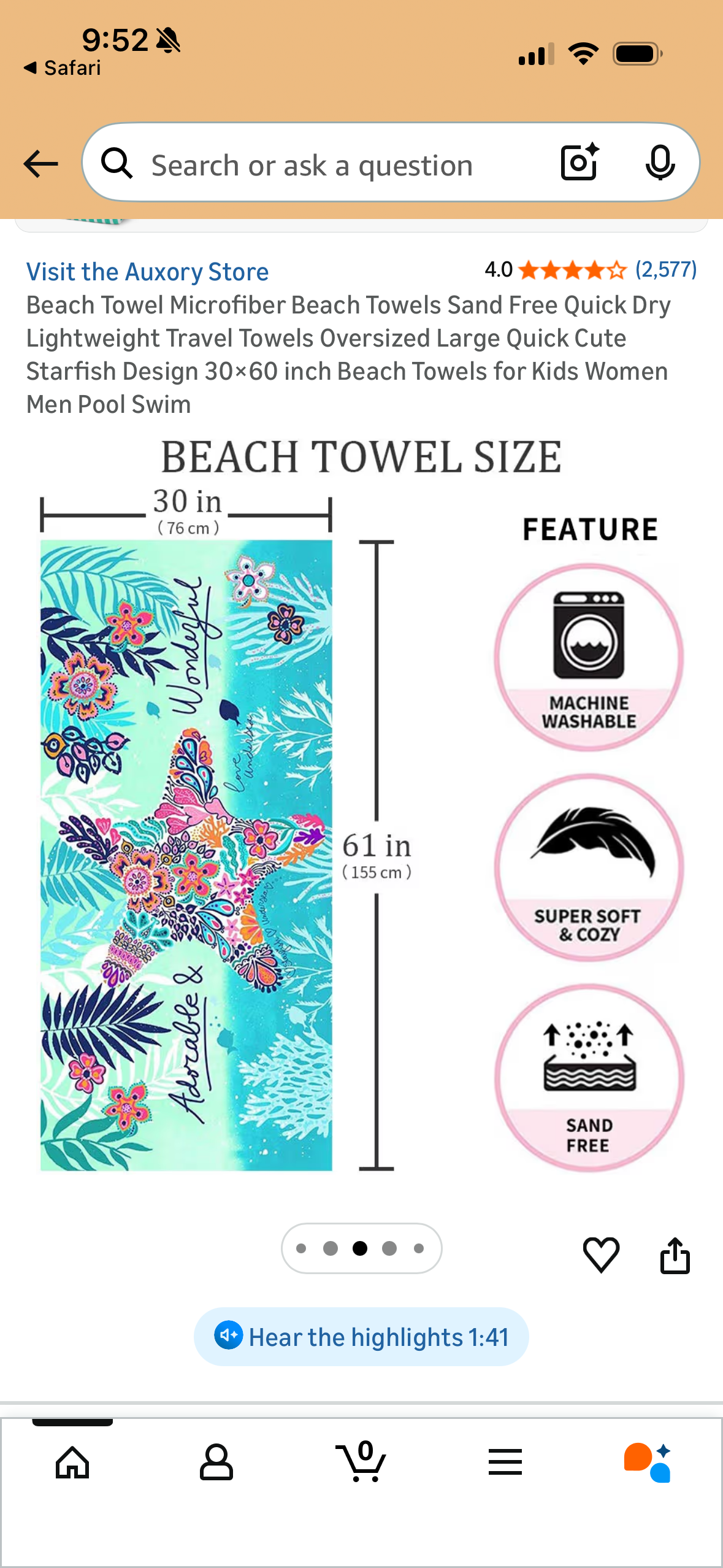 Beach Towel Microfiber Beach Towels Sand Free Quick Dry Lightweight Travel Towels Oversized Large Quick Cute Starfish Design *50”x30”* inch Beach Towels for Kids Women Men Pool Swim