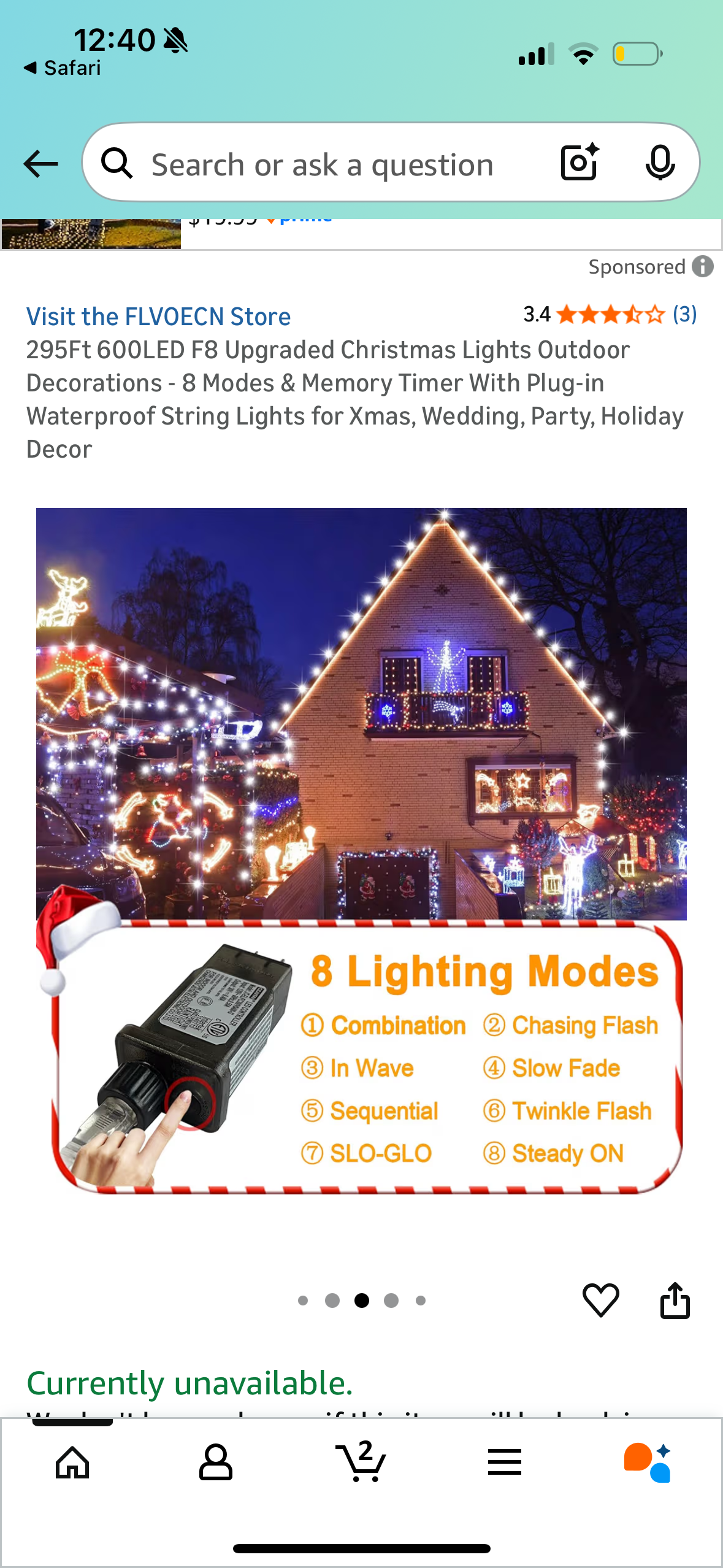 295Ft 600LED F8 Upgraded Christmas Lights Outdoor Decorations - 8 Modes & Memory Timer With Plug-in Waterproof String Lights for Xmas, Wedding, Party, Holiday Decor