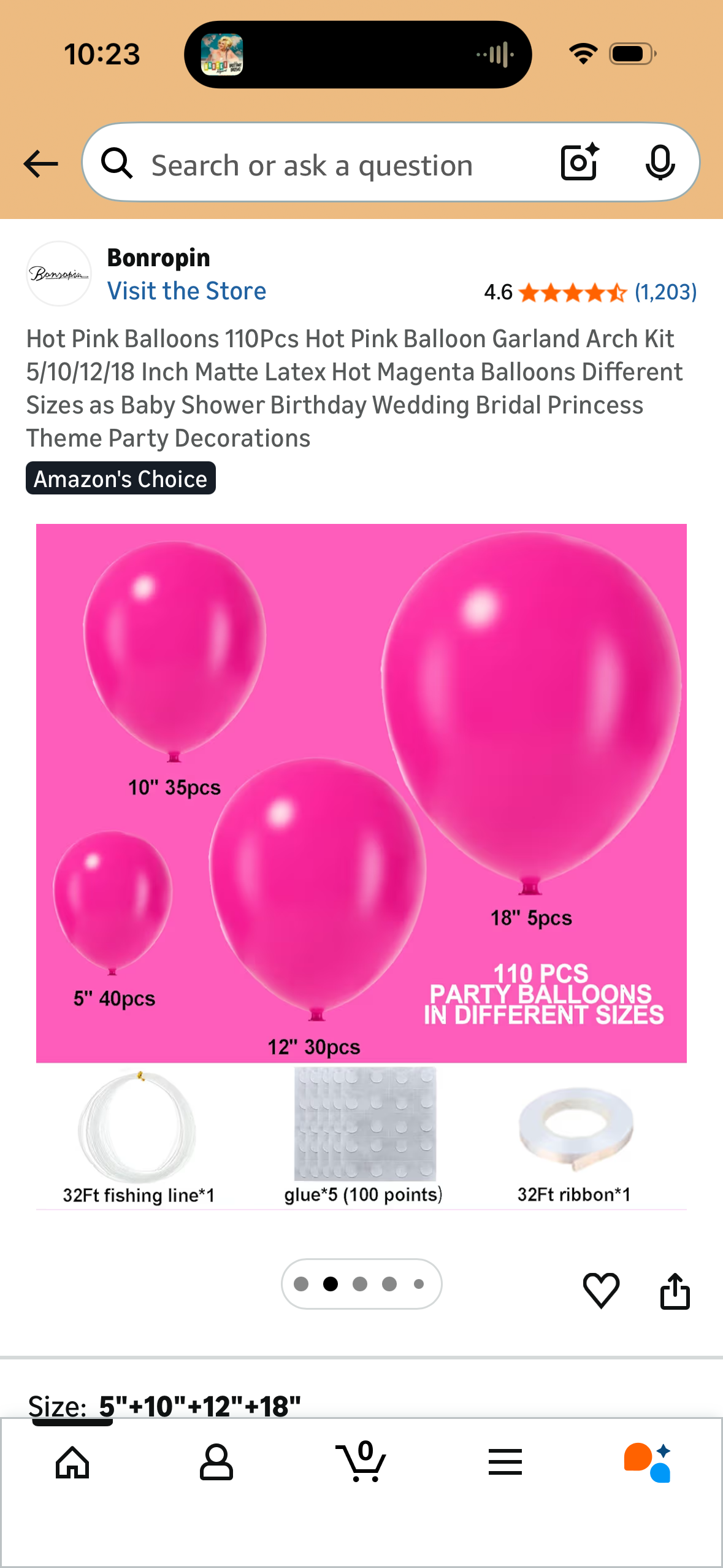 Hot Pink Balloons 110Pcs Hot Pink Balloon Garland Arch Kit 5/10/12/18 Inch Matte Latex Hot Magenta Balloons Different Sizes as Baby Shower Birthday Wedding Bridal Princess Theme Party Decorations