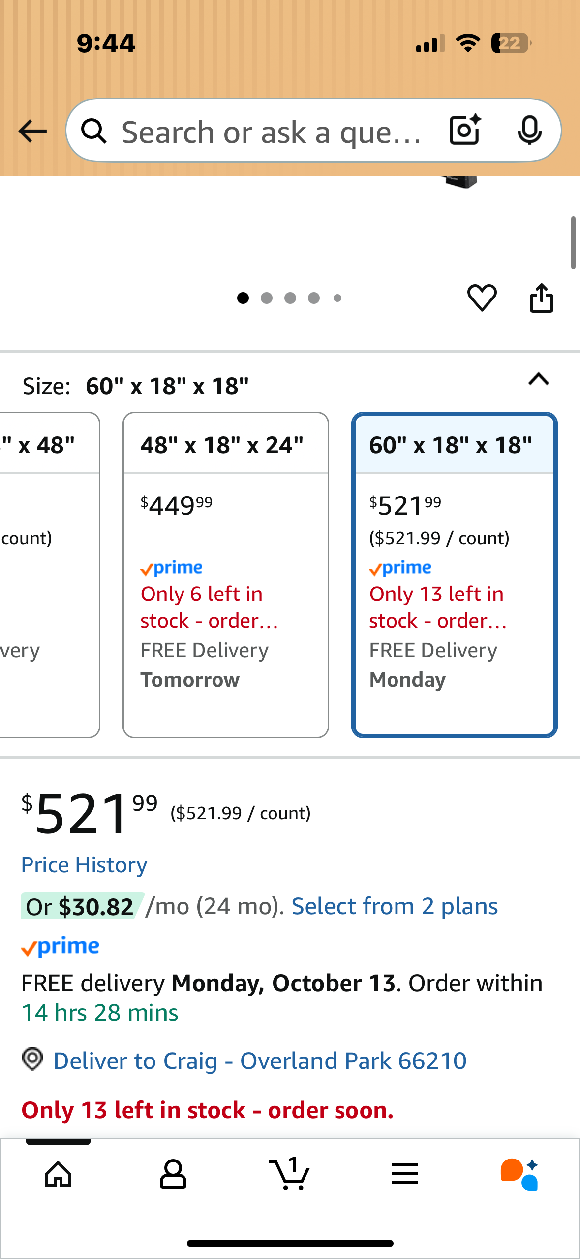REPTIZOO 84 Gallon Large Reptile Terrarium Extra-Long 60" x 18" x 18" Spliceable Glass Reptile Tank, Double Top Cover Enclosure Habitats (R694)