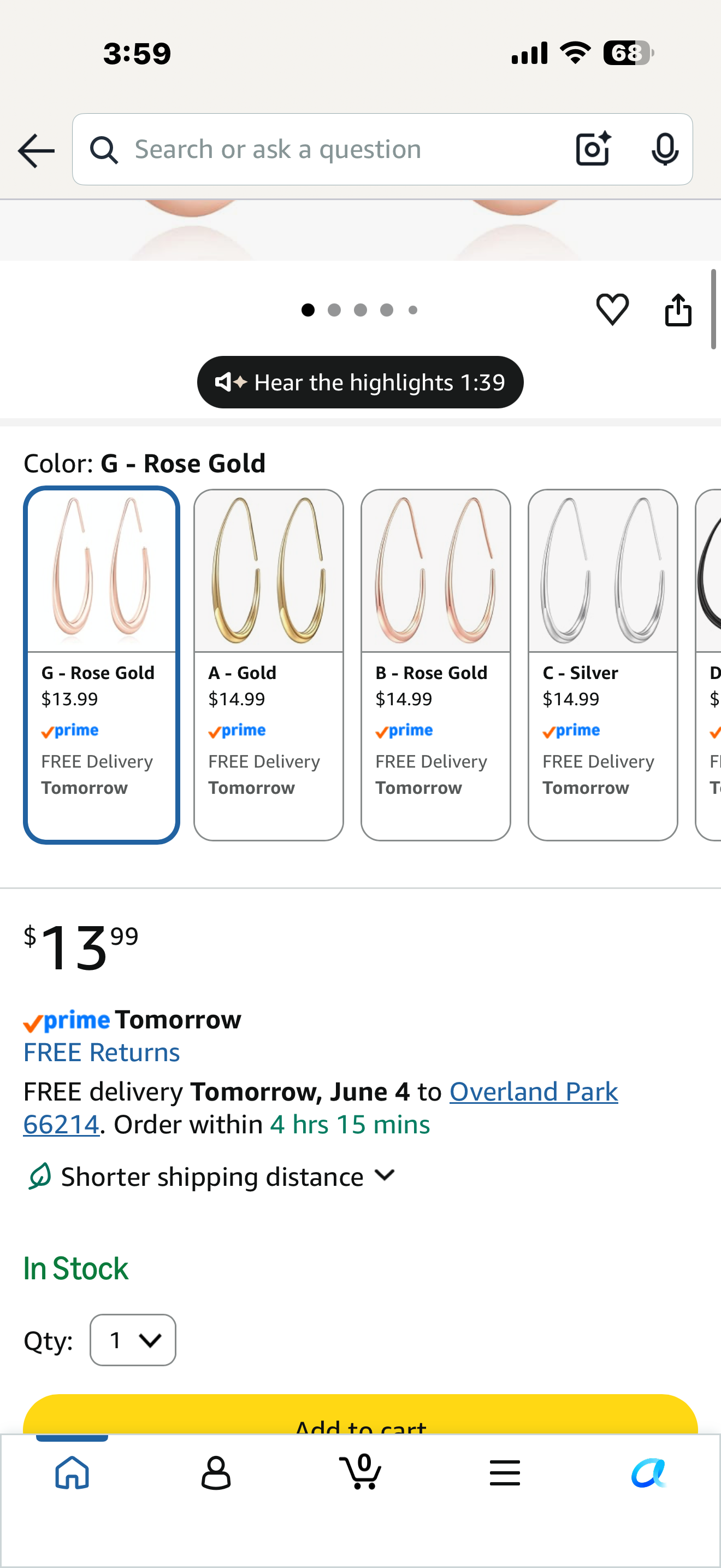 Lightweight Teardrop Hoop Earrings for Women - 14k Gold/White Gold Plated Large Oval Pull Through Hoop Earrings High Polished Statement Jewelry Gift for Women
