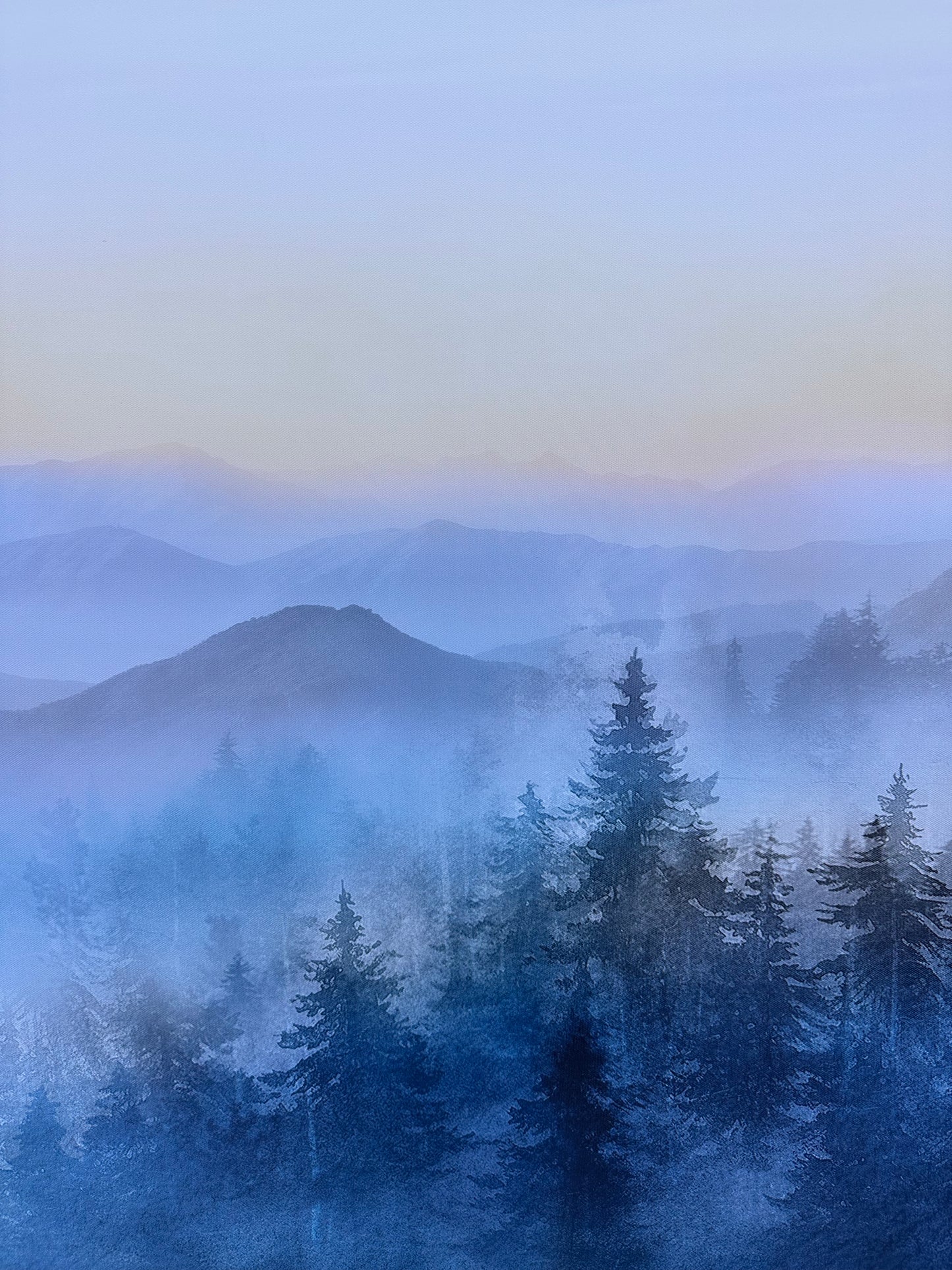 YJYart 70” x 36” Mountain Canvas Wall Art, Nature Wall Painting, Artwork for Home or Office (L1033)