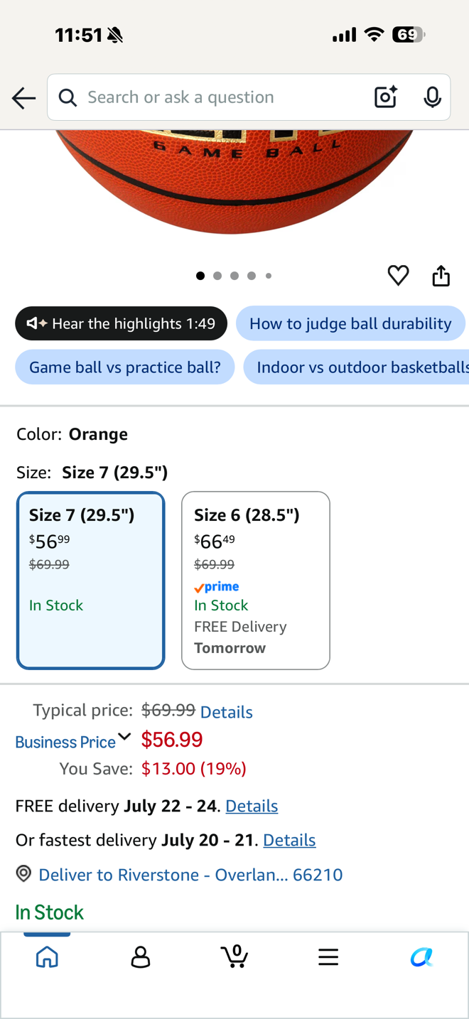 2 PM DoorBuster - Baden Elite Basketball (Full Size, 7)