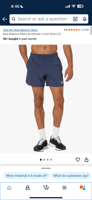 Men's Running Shorts (3XL)