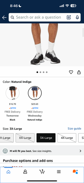 Men's Running Shorts (3XL)