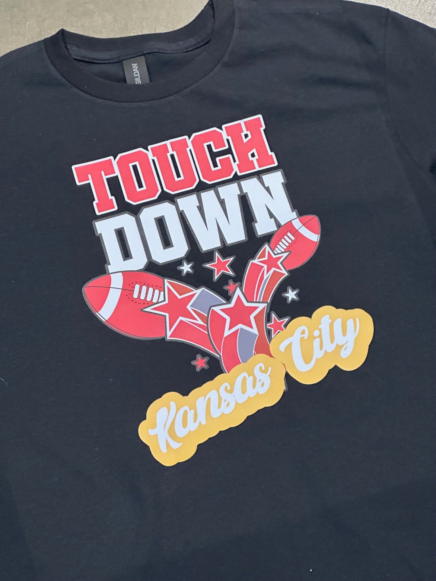 Touchdown KC - Kansas City Super Soft T-Shirt (Black)