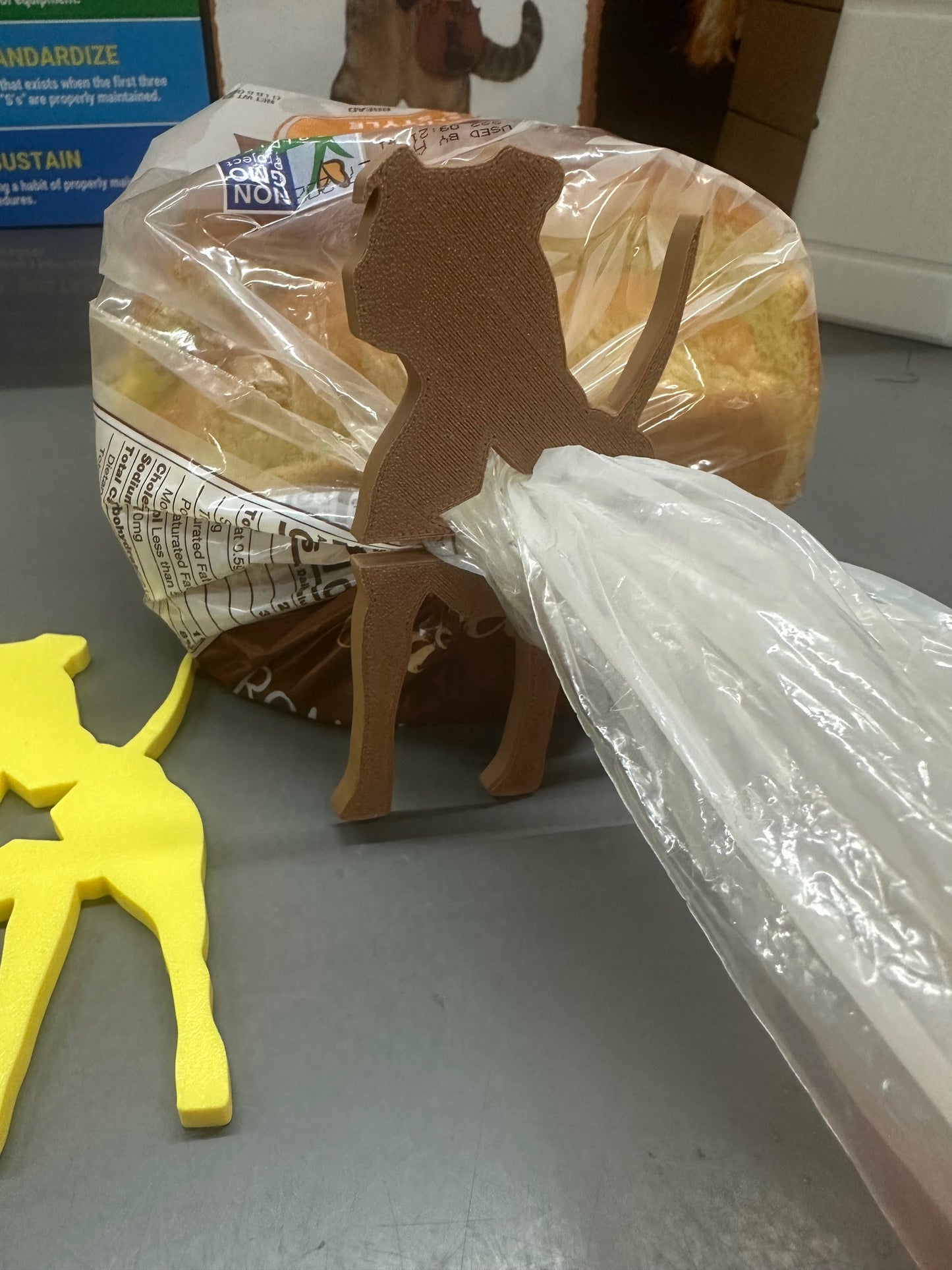 5-Pack Pitbull Funny Dog Bread Bag Clips