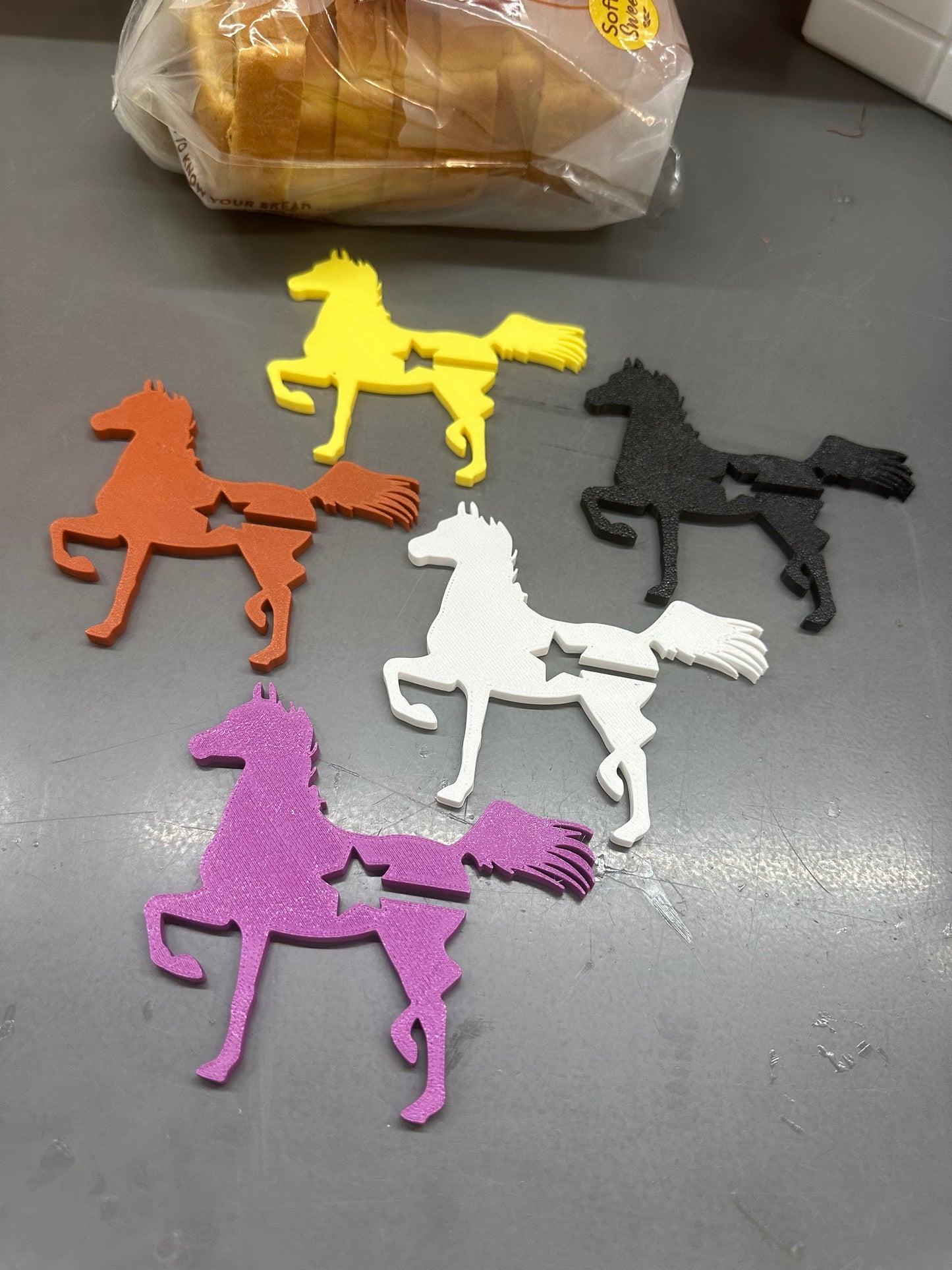 5-Pack Horse Funny Bread Bag Clips
