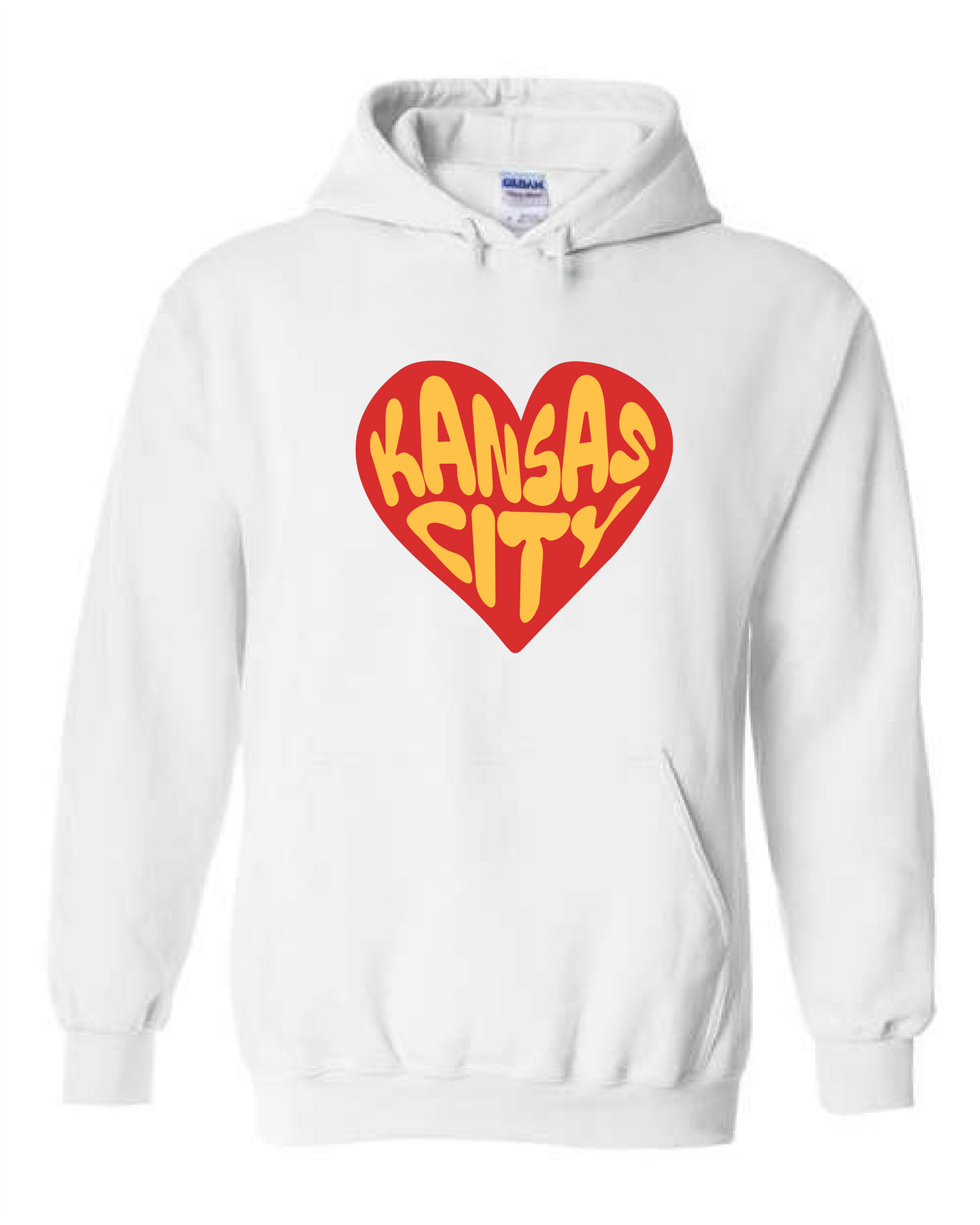 Kansas City Heart (Crewneck & Hooded Sweatshirts Available, Youth & Adult Sizes)