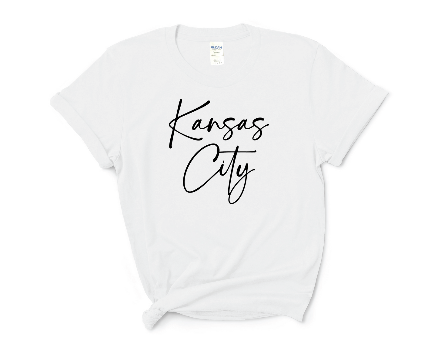 UNISEX Cut Kansas City Script T-Shirt