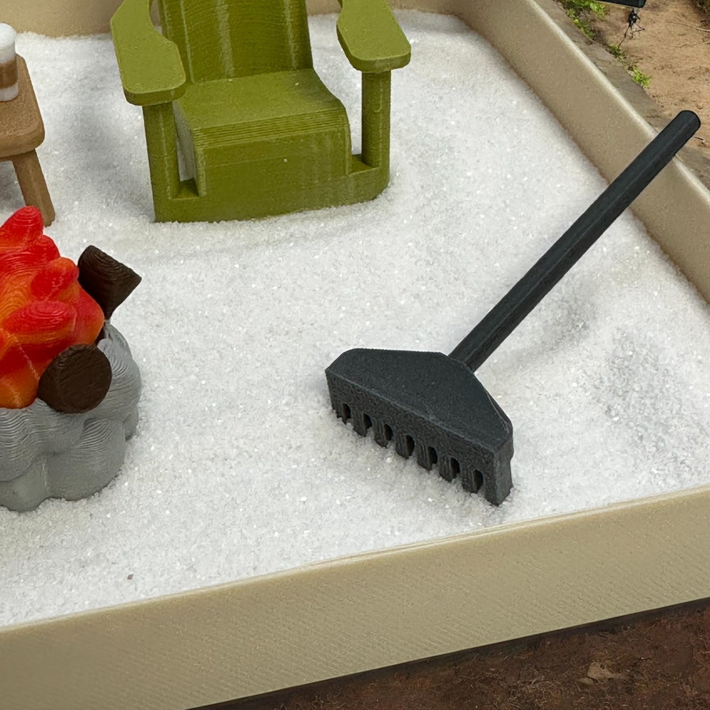 Mini Firepit Zen Garden | Mindful Decor for Home or Office