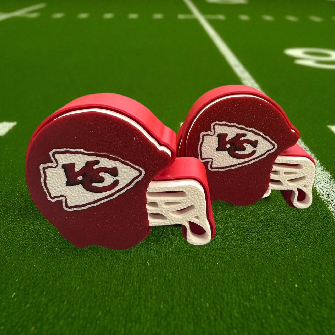 Set of 2 - Chiefs Football Helmet Clicker Fidgets