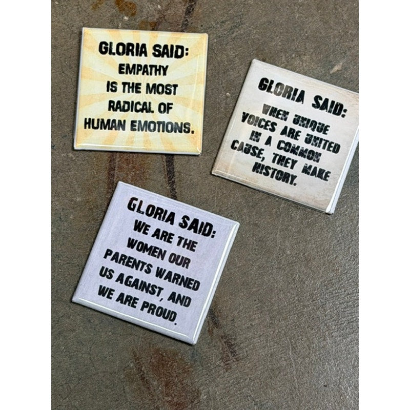 Gloria Said - Steinem Quote Magnet Set 2x2 Magnets