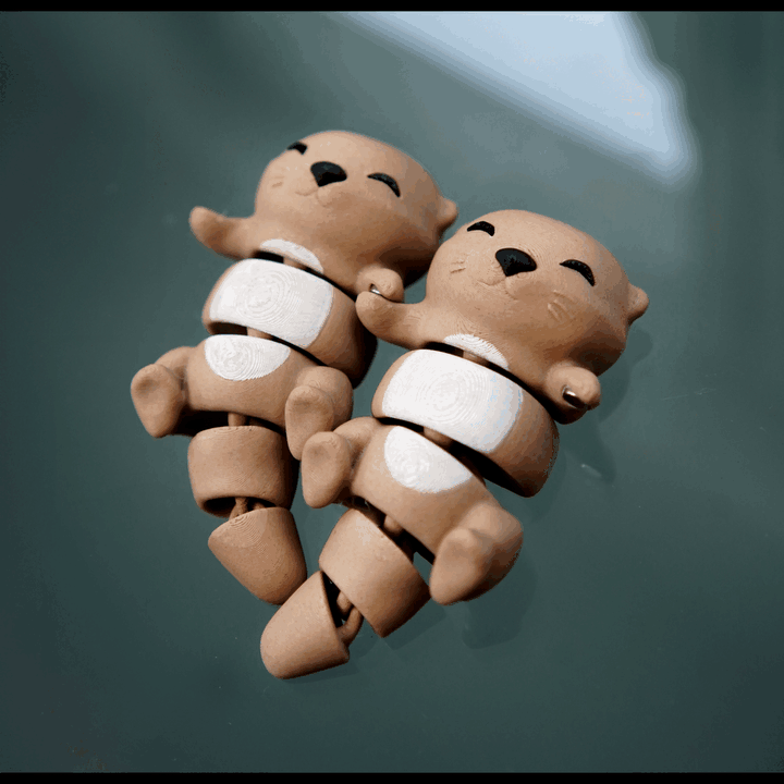 Magnetic Hand Holding Otters (Fidgets or Keychains)