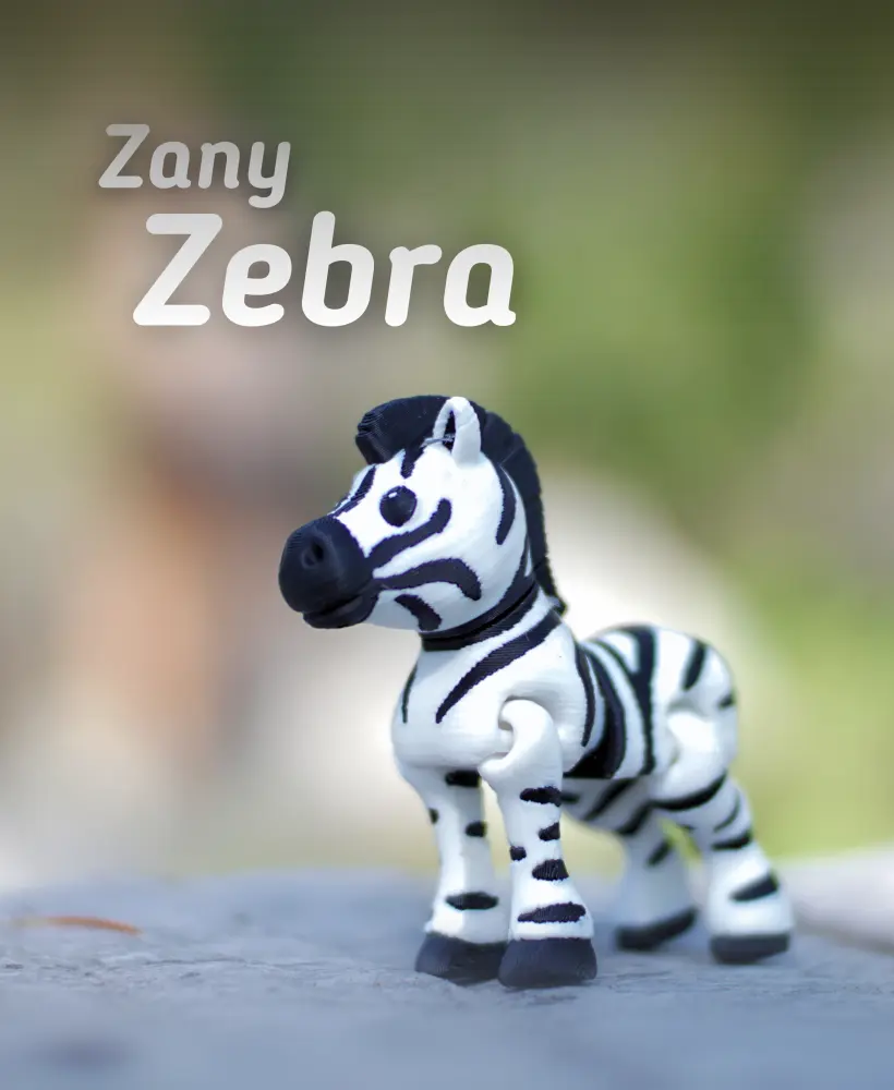 Zany Zebra Articulating Fidget Toy