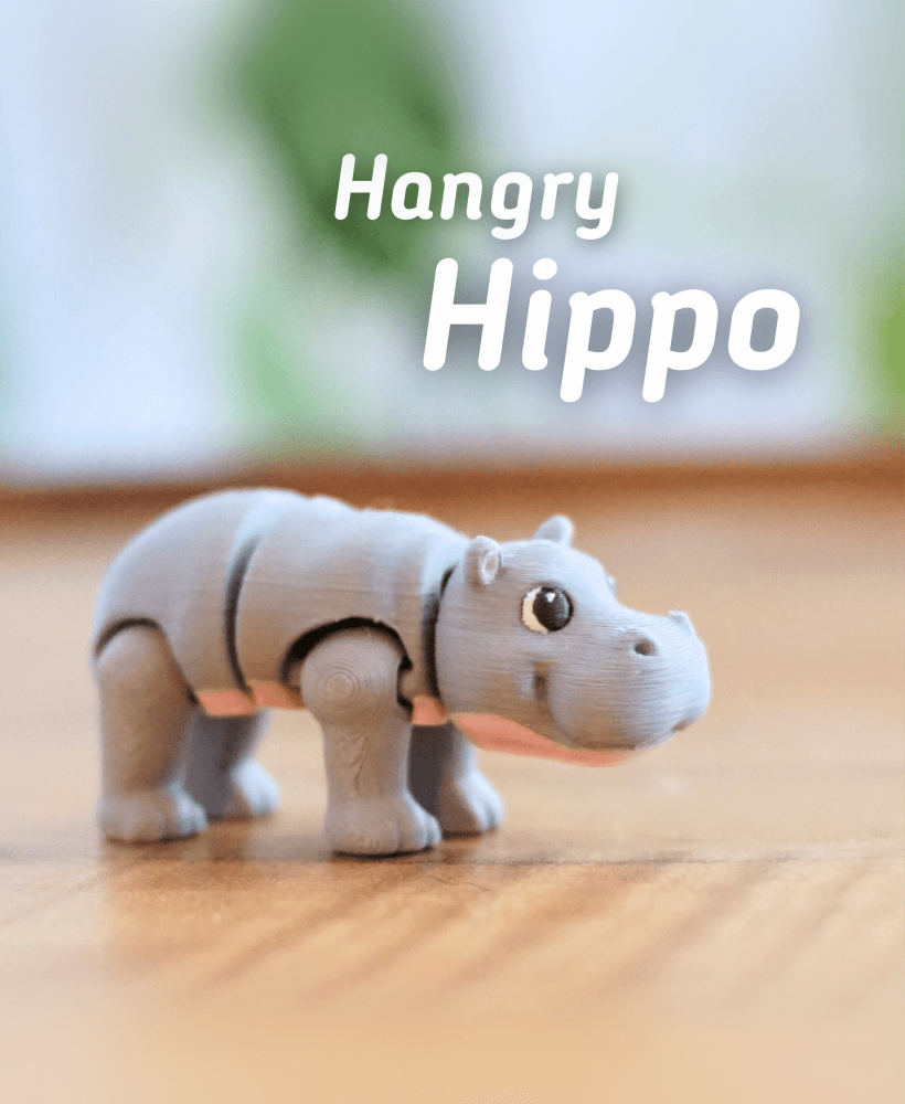 Hangry Hippo Articulating Fidget Toy