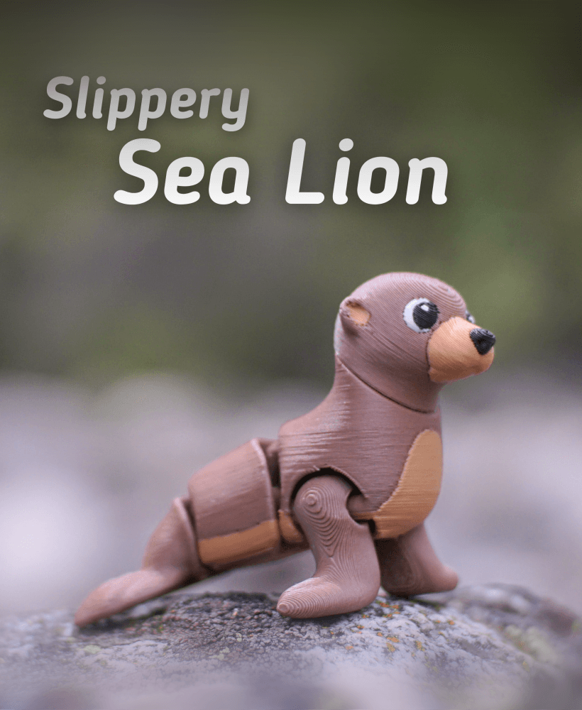 Slippery Sea Lion Articulating Fidget Toy