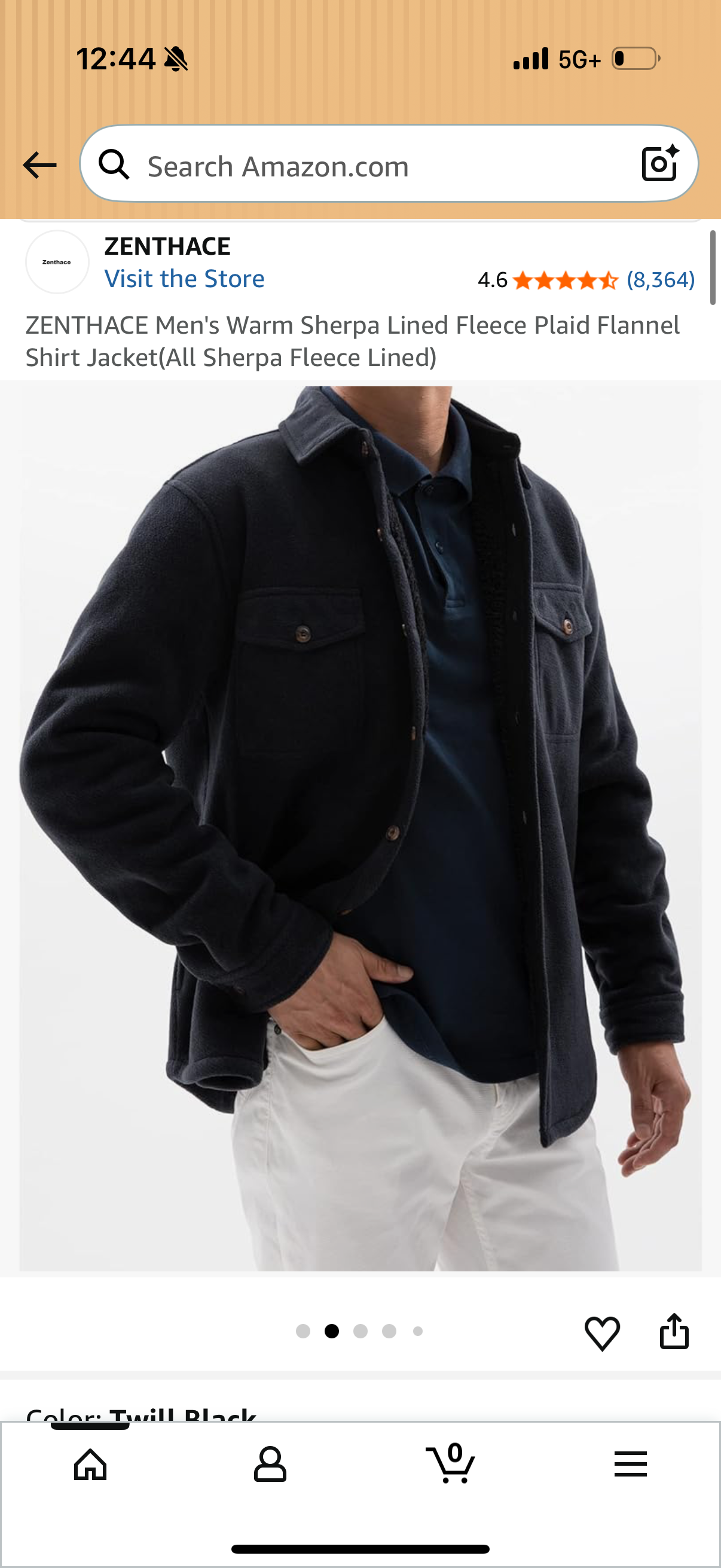 Men's Warm Sherpa Lined Fleece Plaid Flannel Shirt Jacket(All Sherpa Fleece Lined) Large