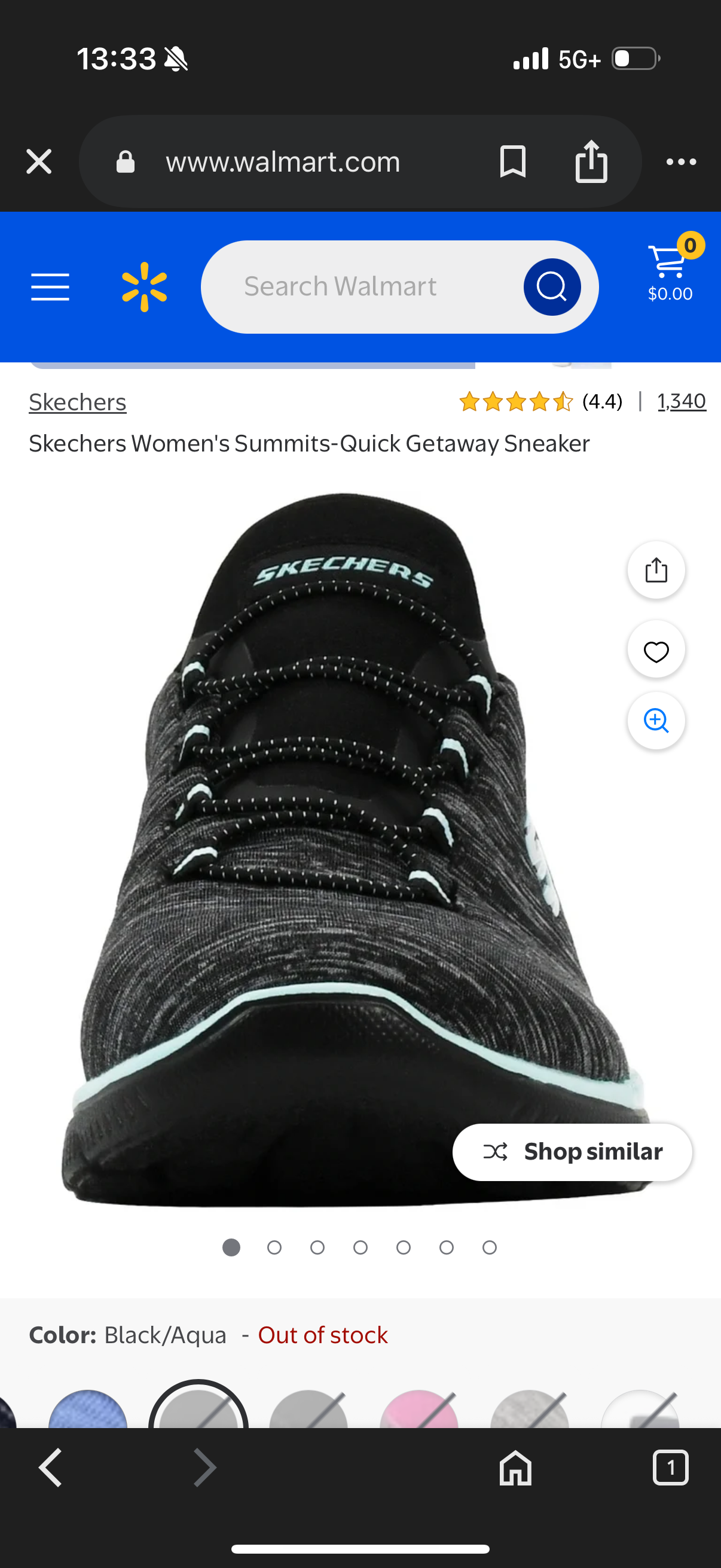 Skechers Women's Summits-Quick Getaway Sneaker (Size 8)