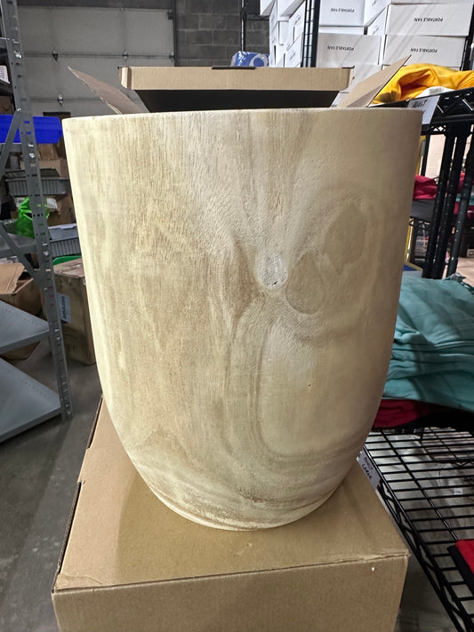 Large Wooden Vase