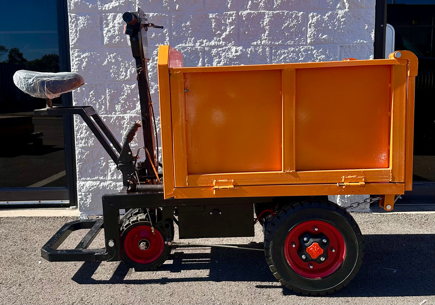 Arczorix [3-in-1] Electric Wheelbarrow Utility Cart, Electric Powered Cart 48V 20Ah 1000W Capacity 2205Lbs (One Ton), Material Hauler, Utility Cart Wagon (G876)