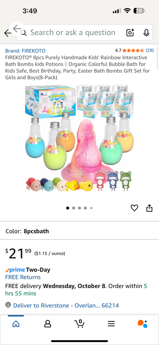 Kids Interactive Bath Bombs