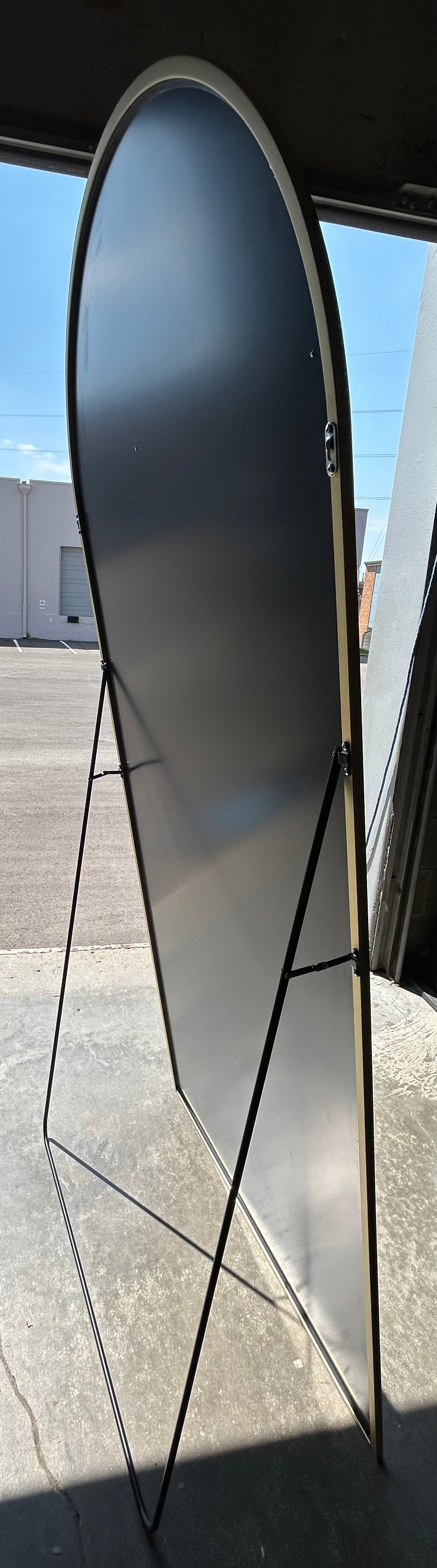New - Full Length Standing Gold Arched Mirror 76”x34” (M372)