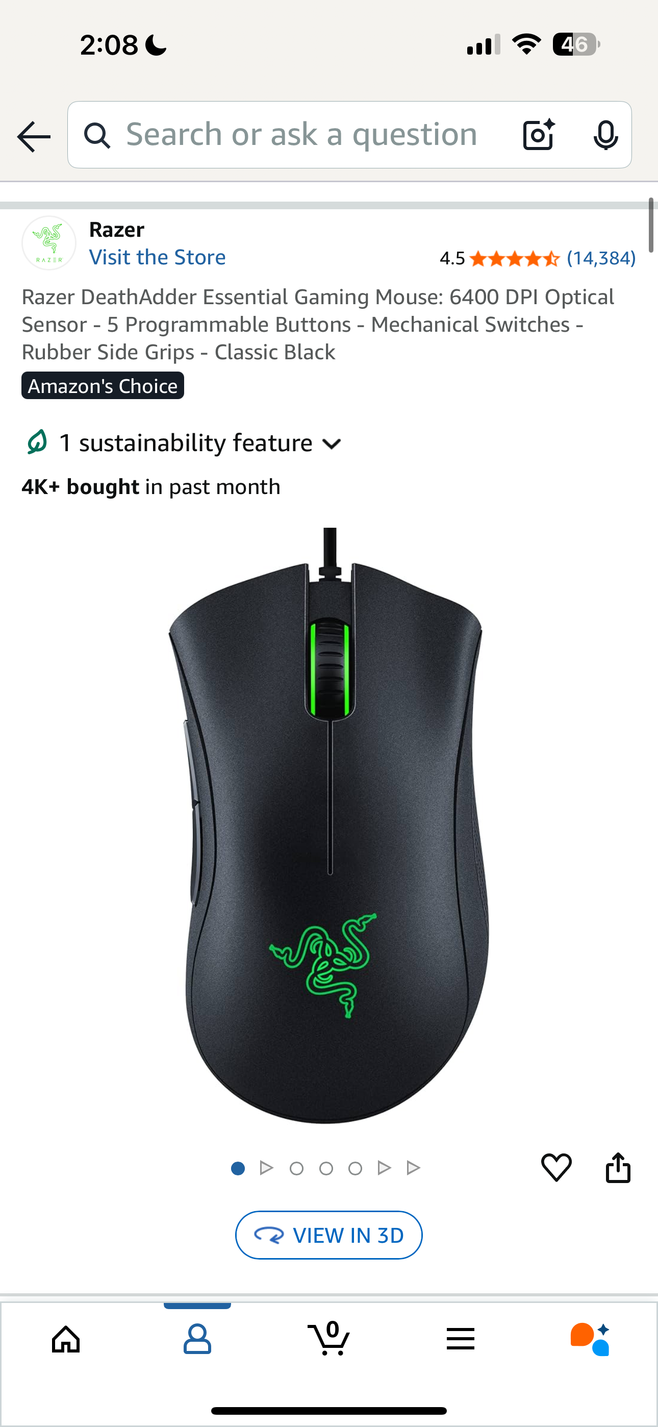 Razer DeathAdder Gaming Mouse