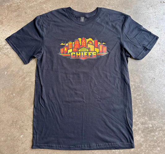 Chiefs Skyline - Kansas City Super Soft T-Shirt (Black)